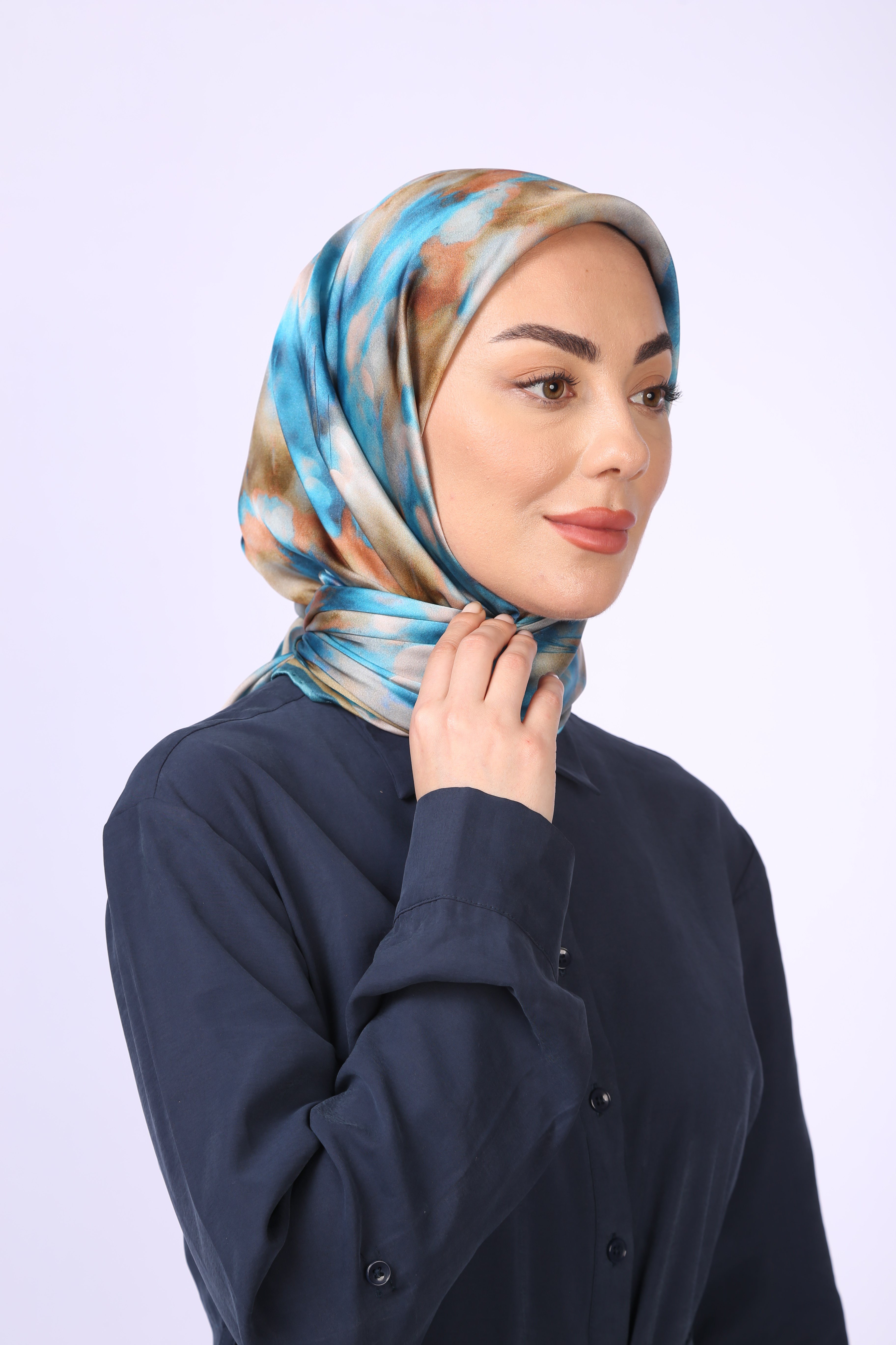 Locella Kristal Eşarp Deniz Mavisi