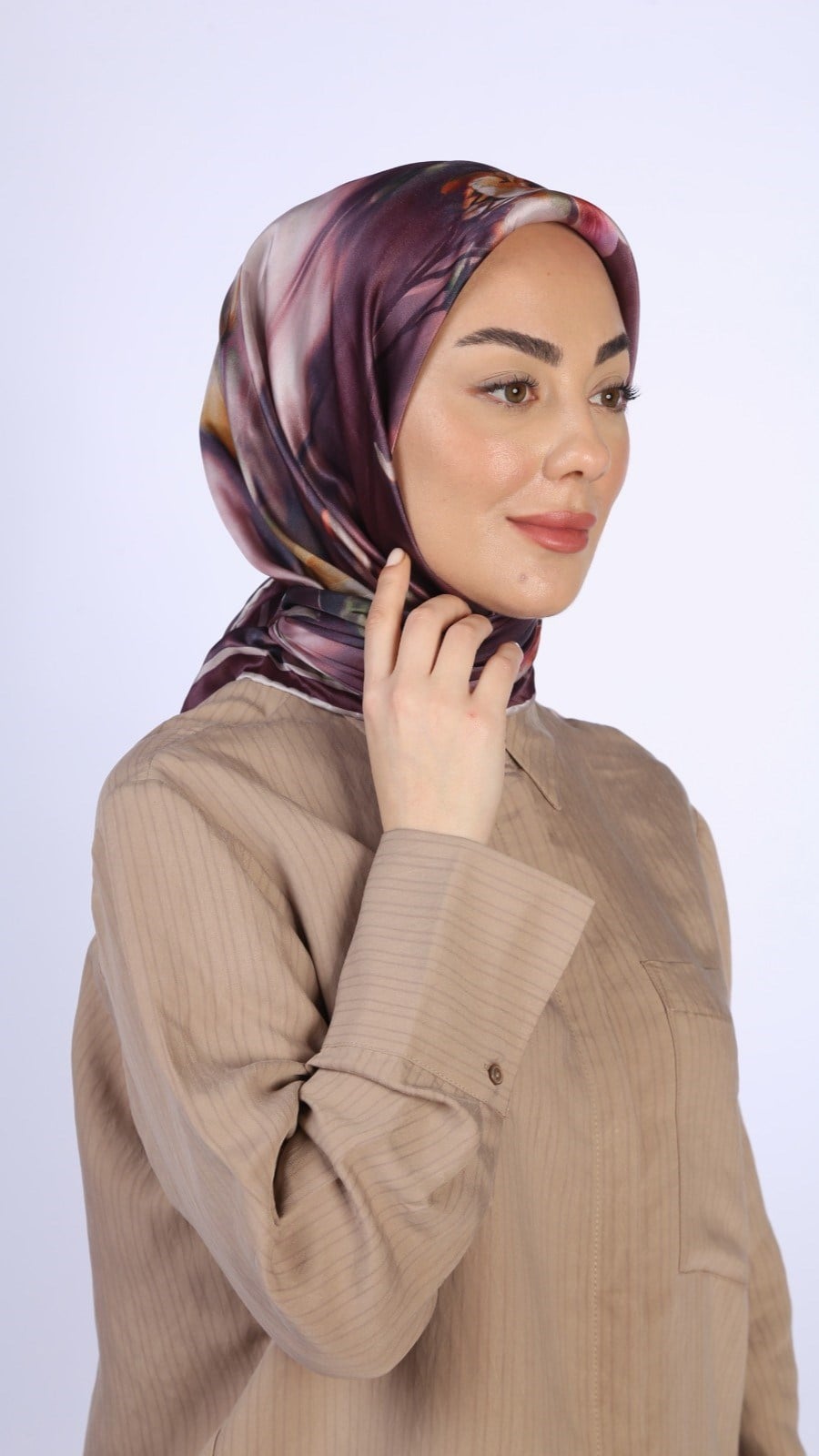 Locella Kristal Eşarp Mürdüm