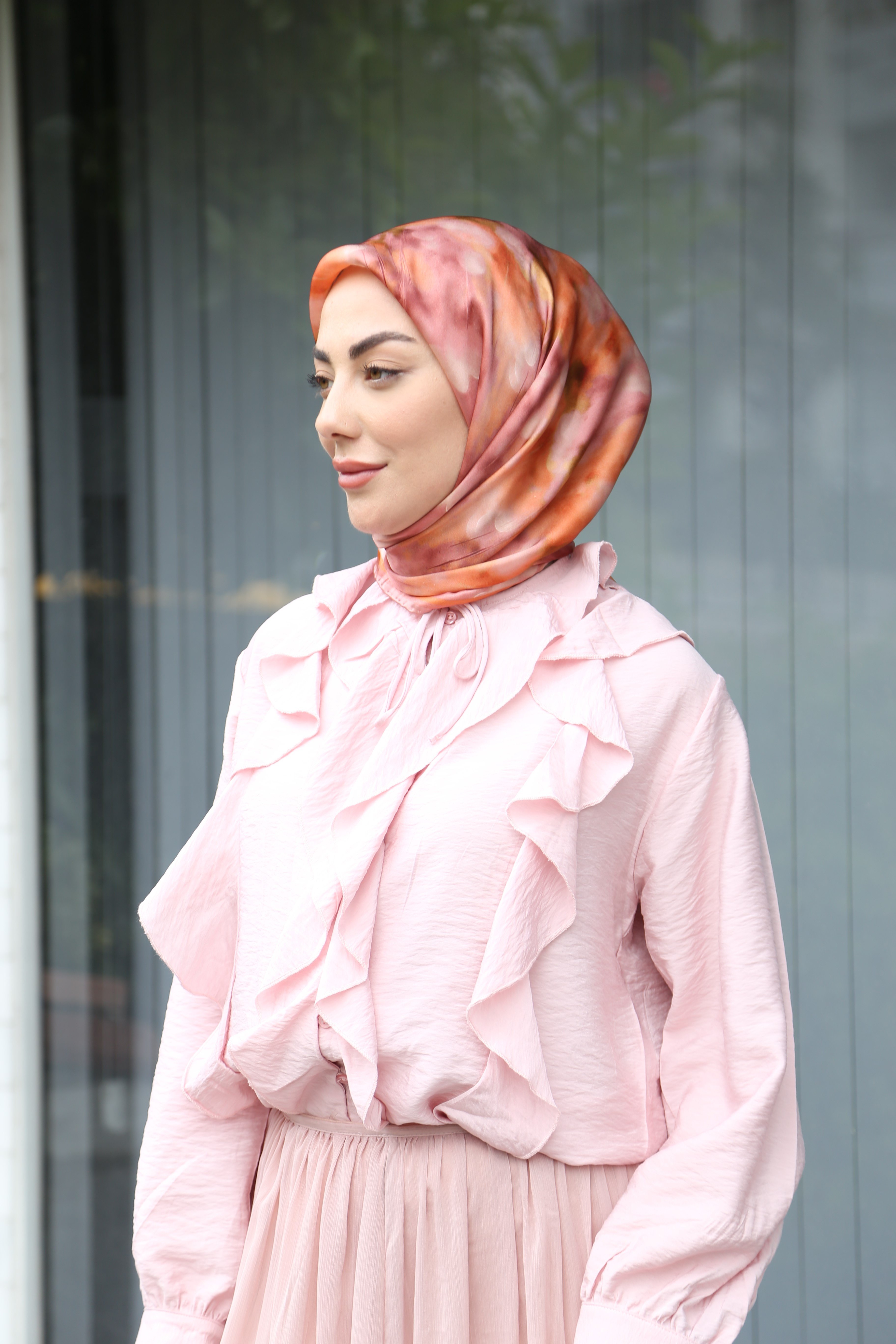 Locella Kristal Eşarp Pembe