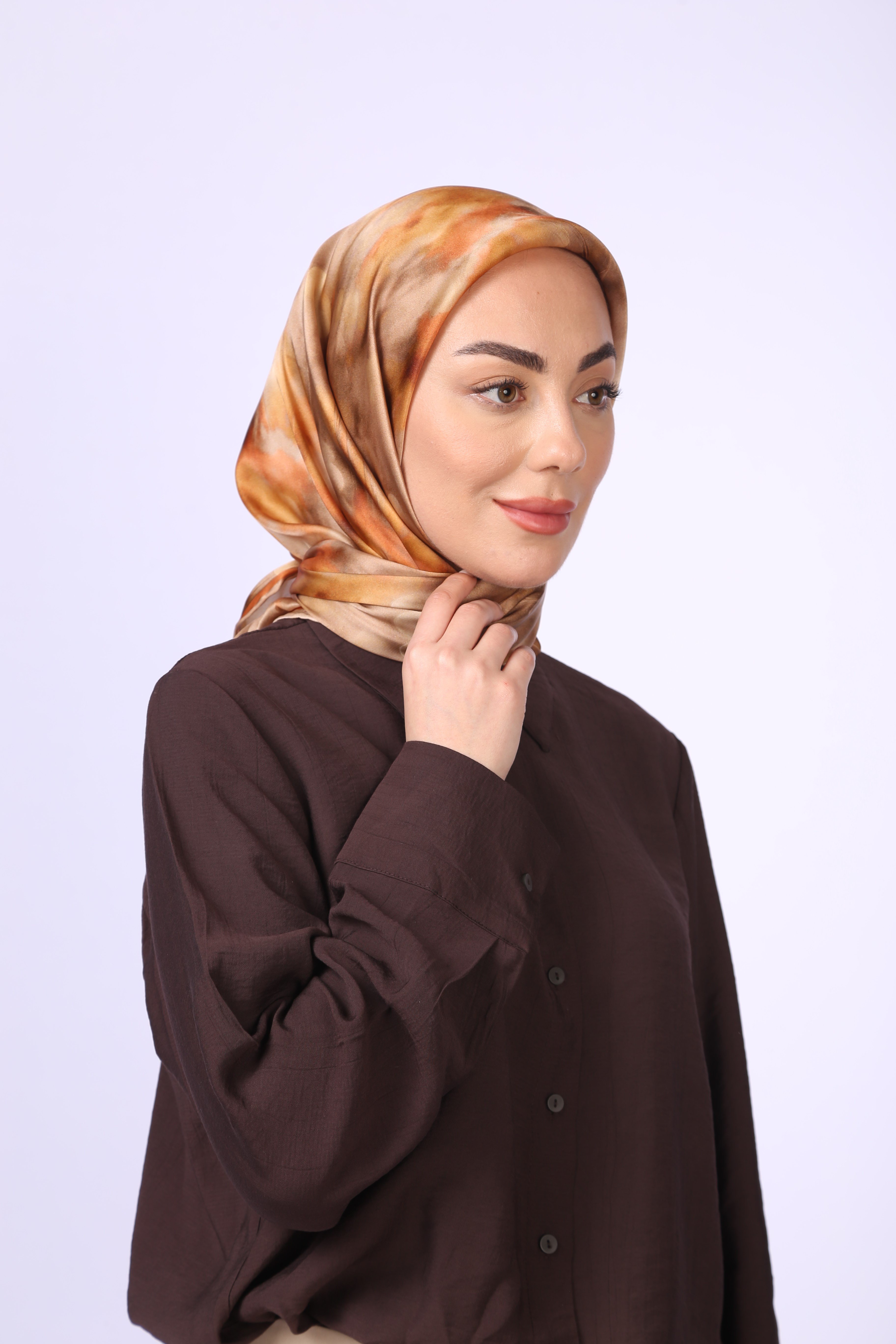 Locella Kristal Eşarp Turuncu