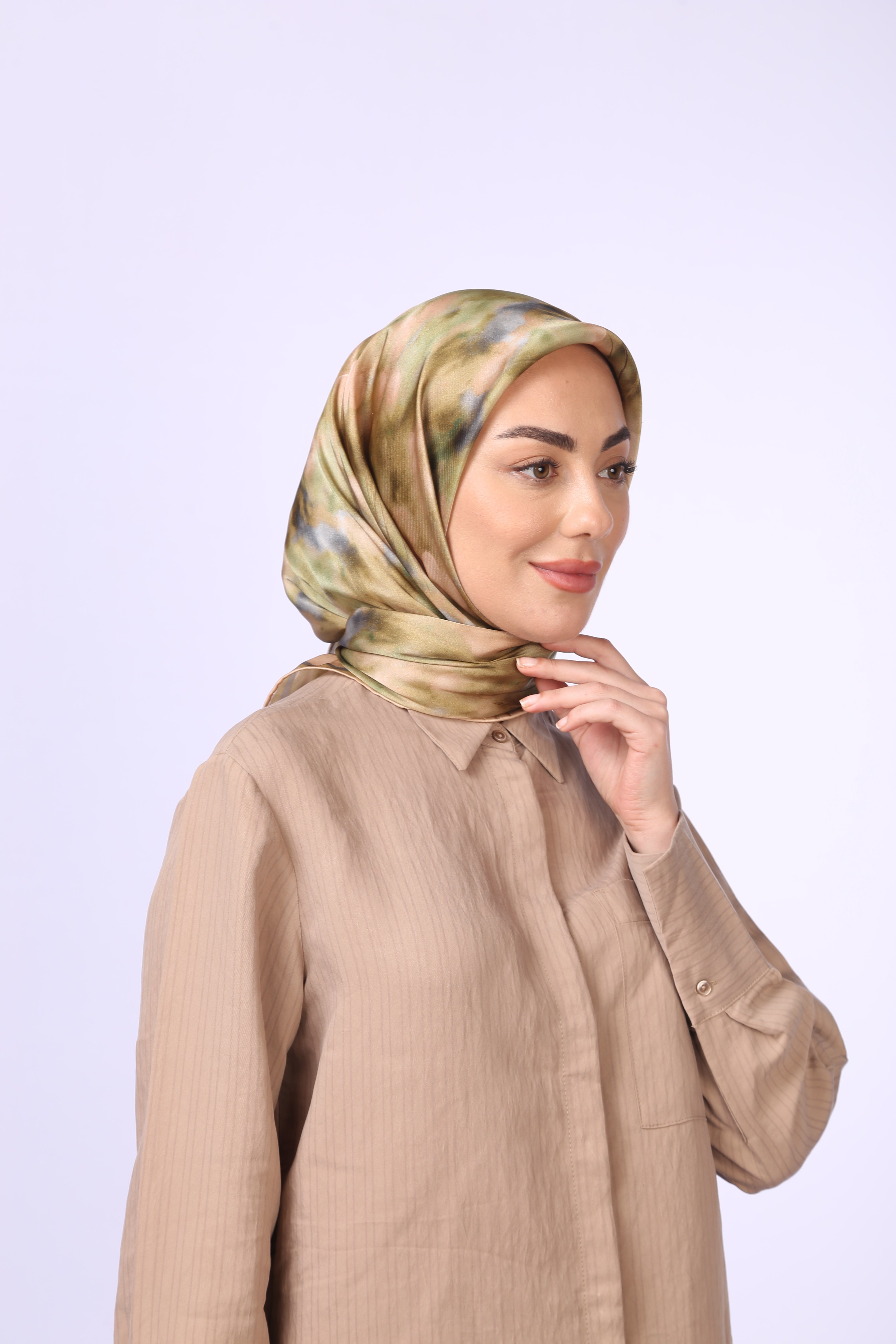 Locella Kristal Eşarp Zeytin Yeşili