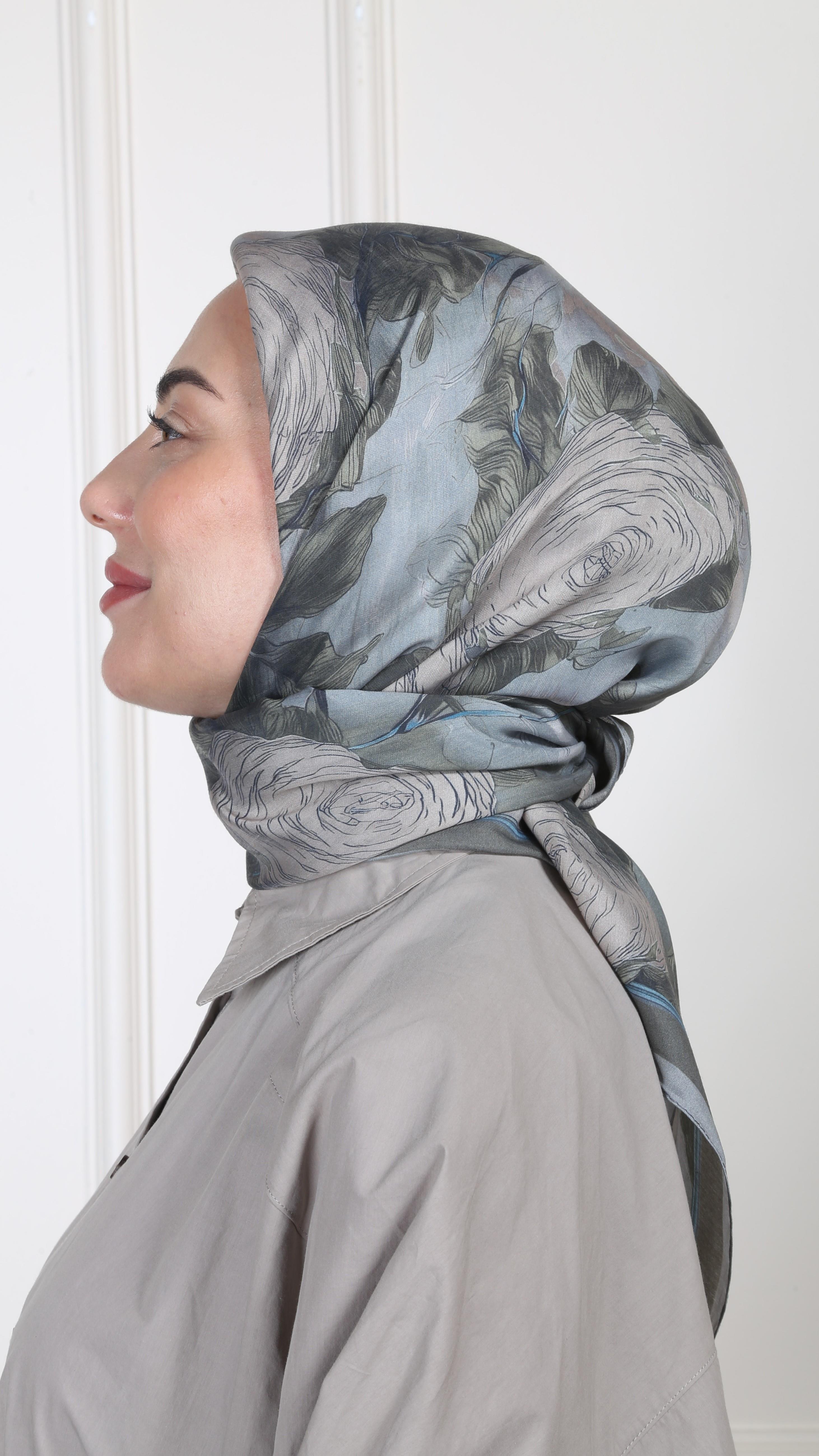 Locella Modal İpek Eşarp Yeşil-10