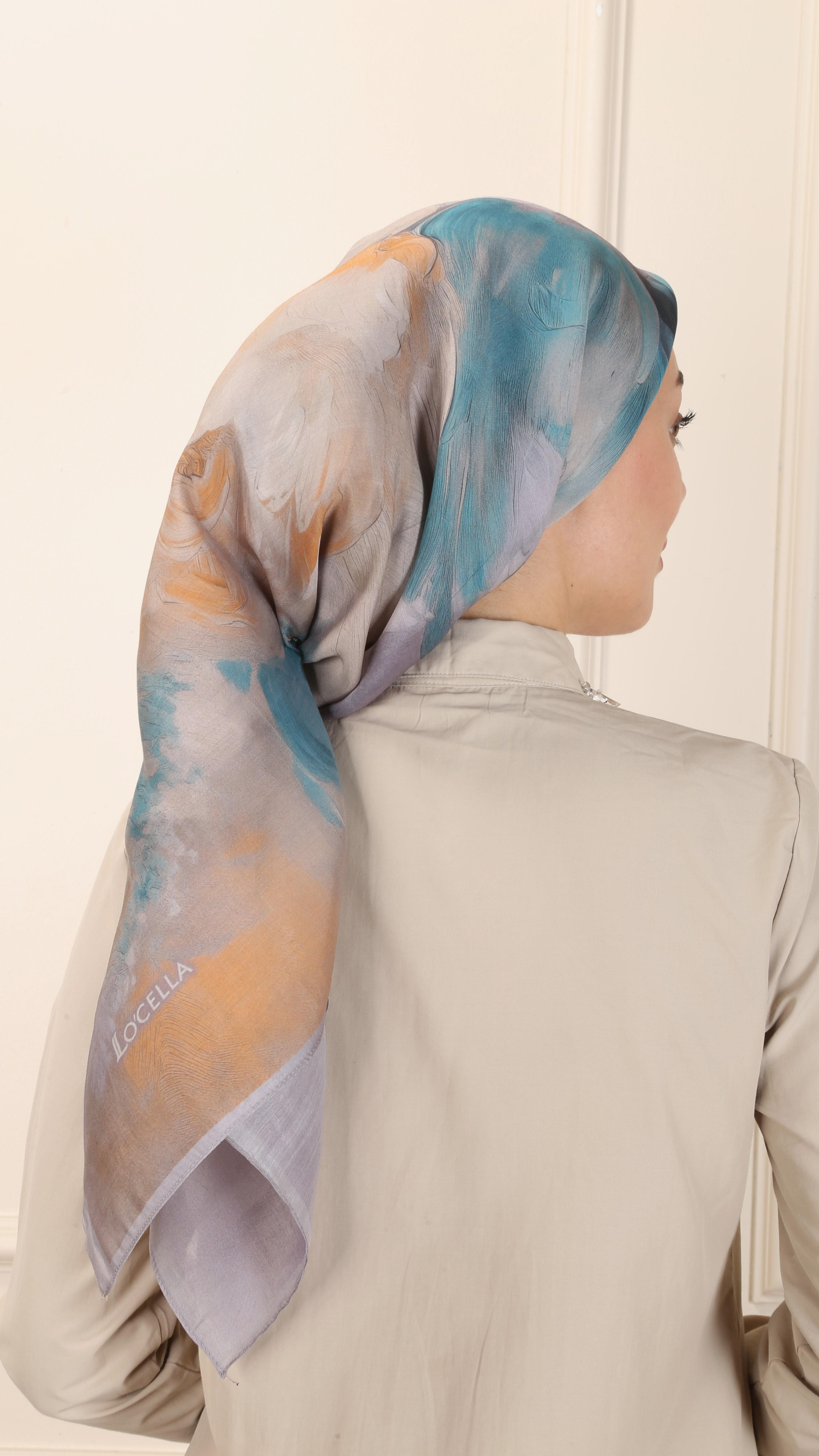 Locella Modal İpek Eşarp Gri-4