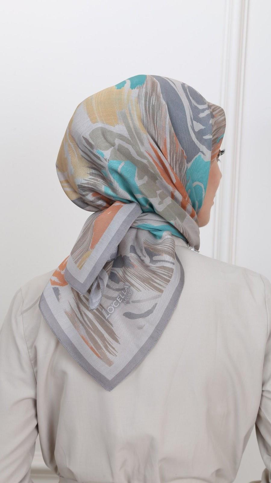 Locella Modal İpek Eşarp Duman-7