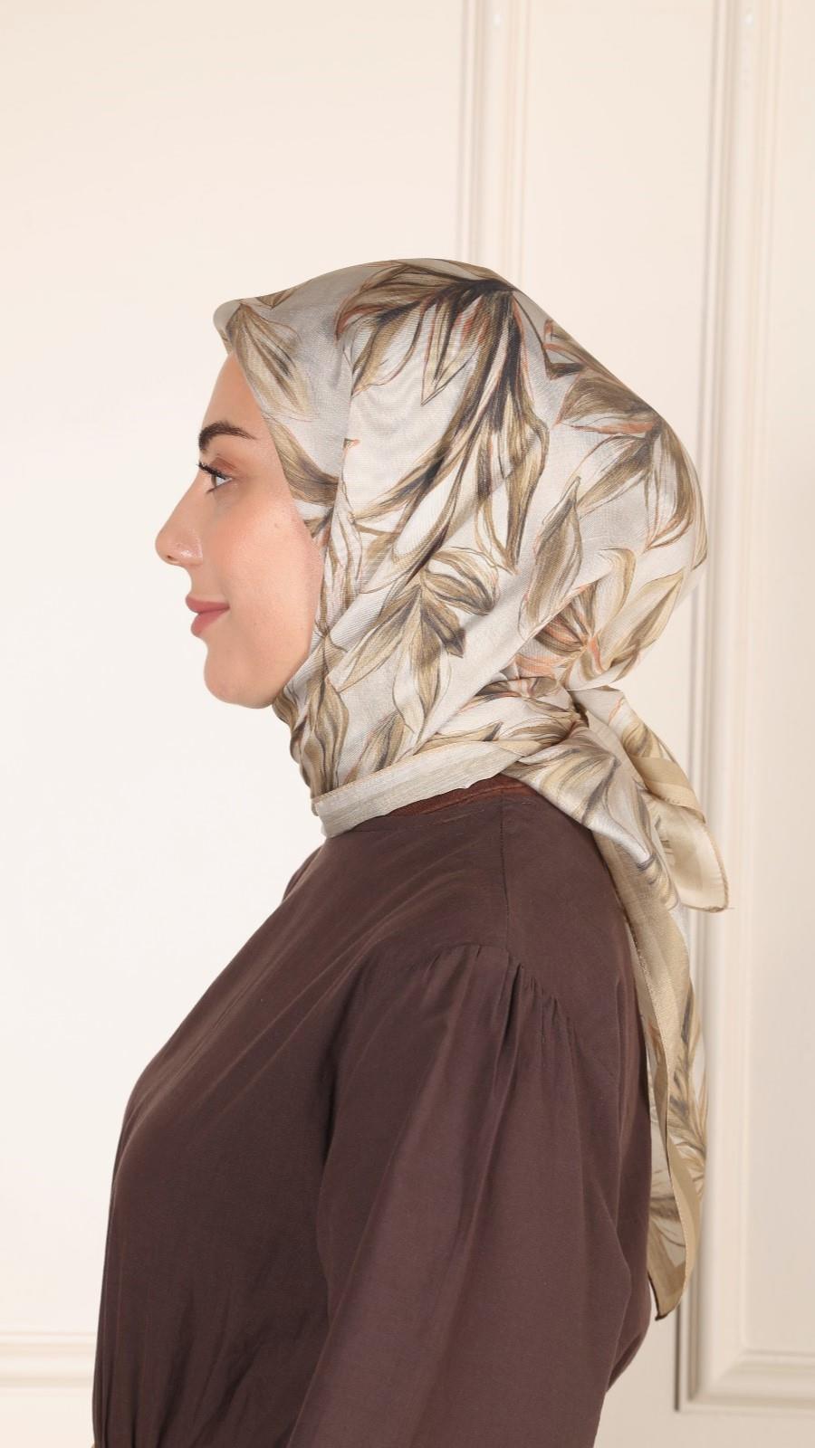 Locella Modal İpek Eşarp Olive-4