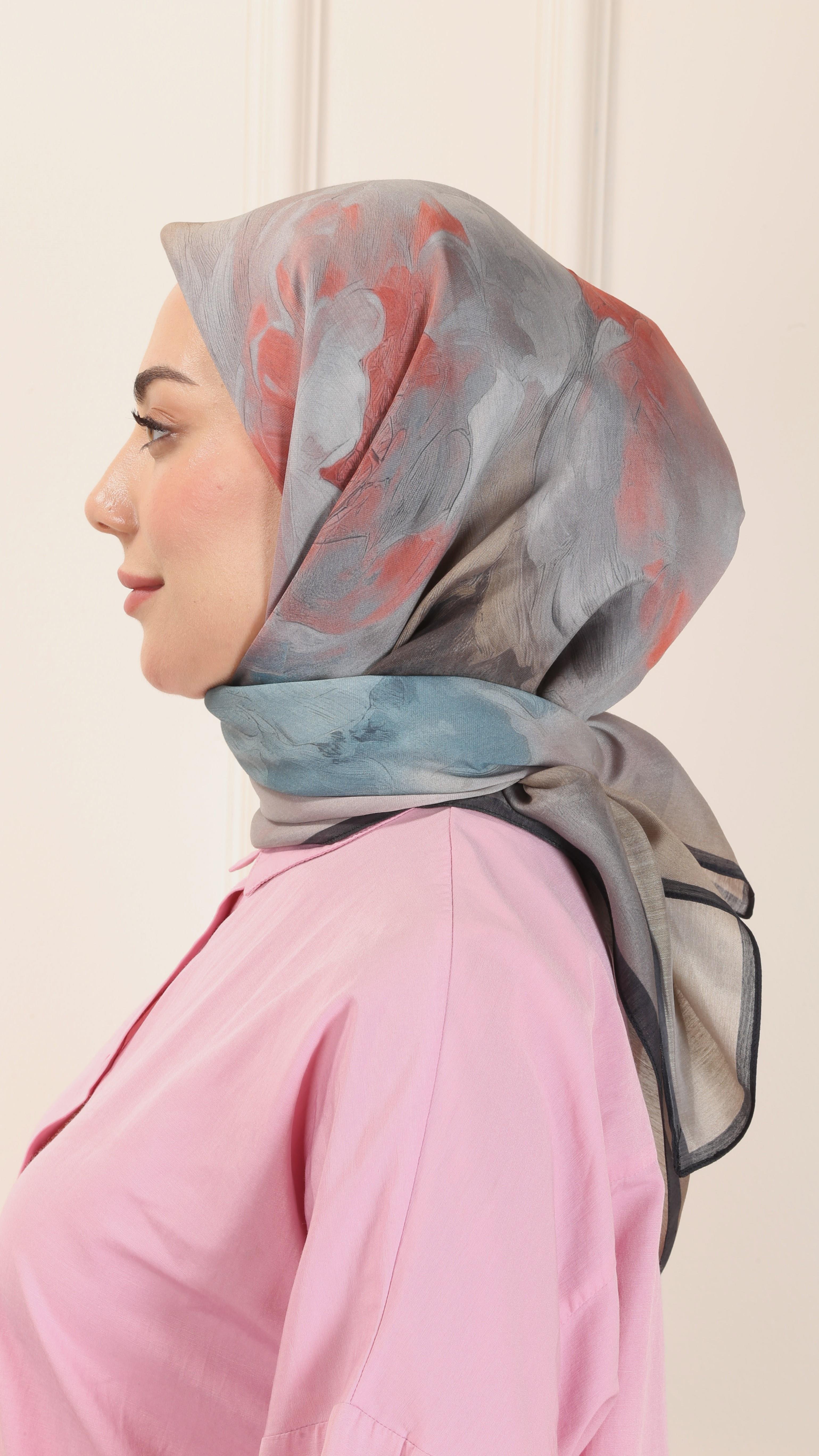 Locella Modal İpek Eşarp Siyah-12