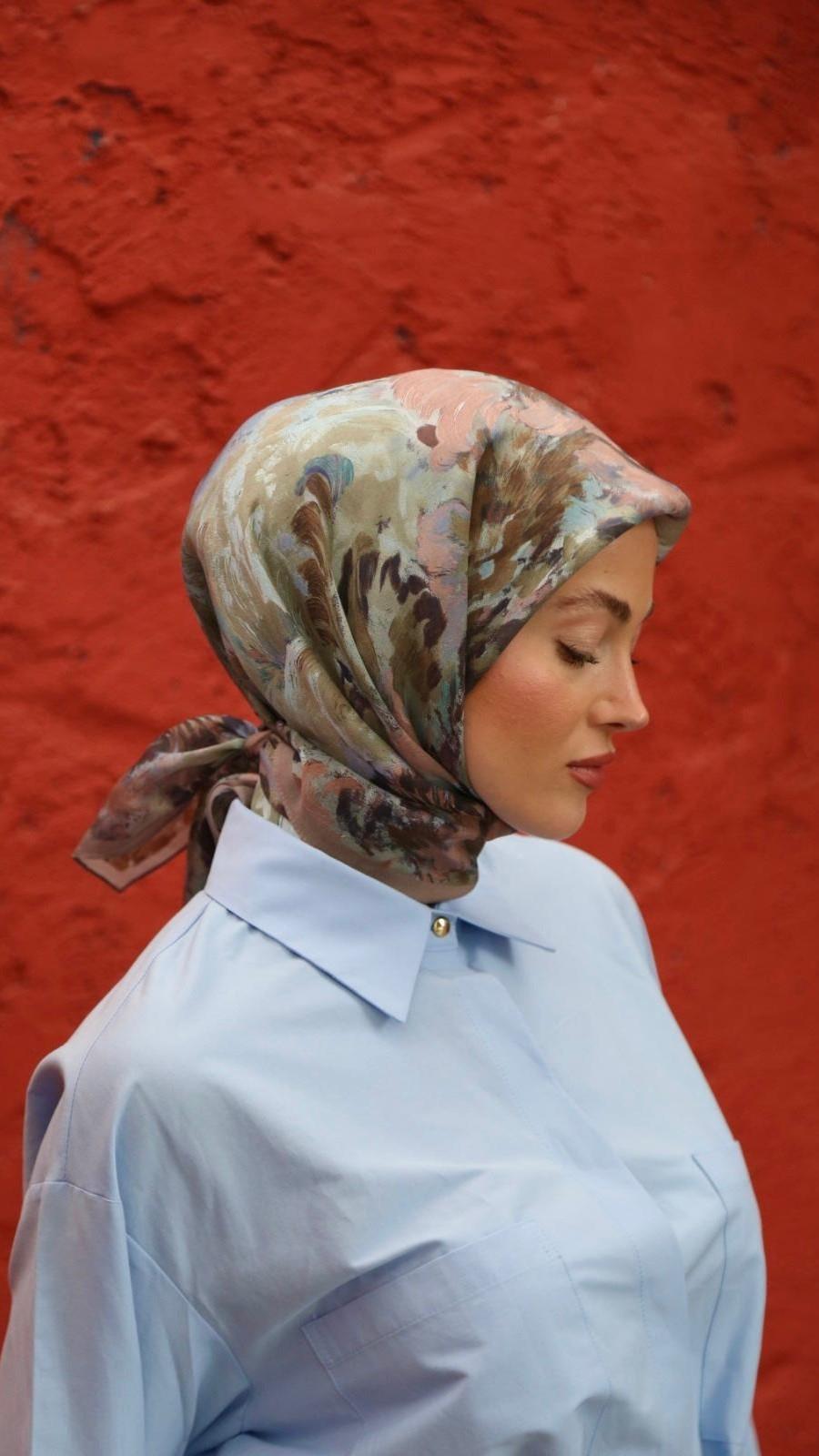 Locella Modal İpek Eşarp Somon-9