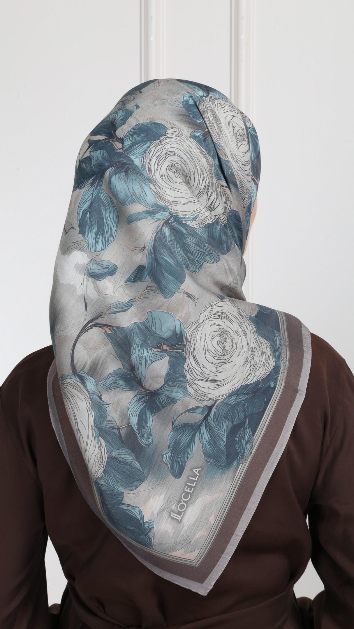 Locella Modal İpek Eşarp Kahve-1