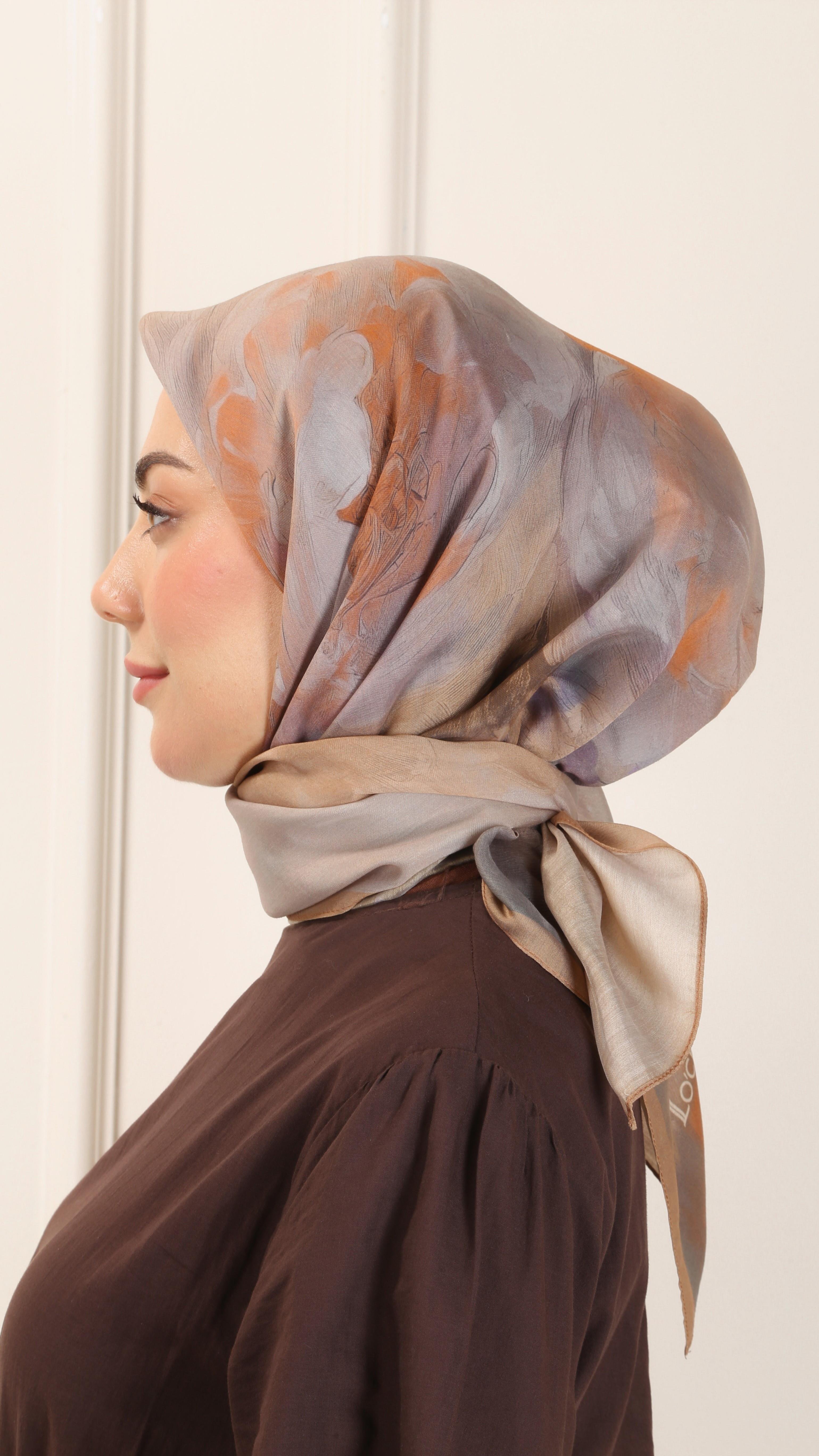 Locella Modal İpek Eşarp Camel-6