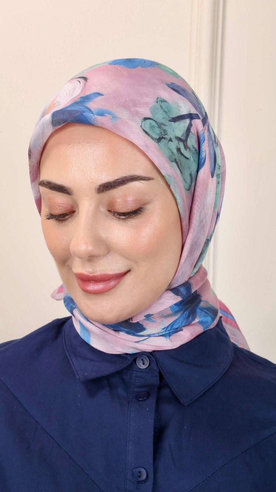 Locella Modal İpek Eşarp Pembe-1