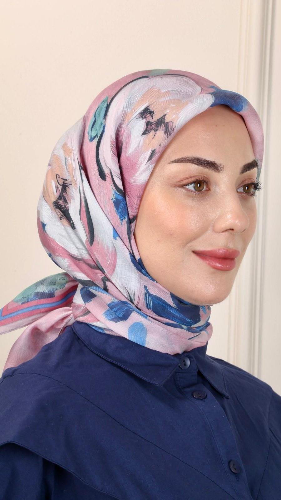 Locella Modal İpek Eşarp Pembe-1