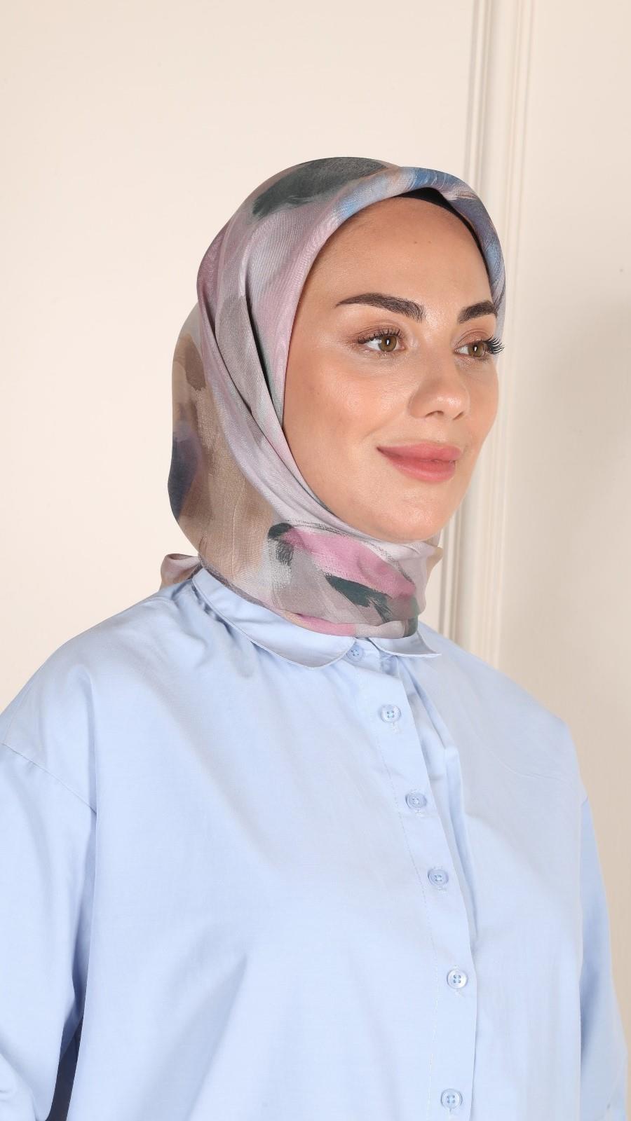 Locella Modal İpek Eşarp Pembe-10