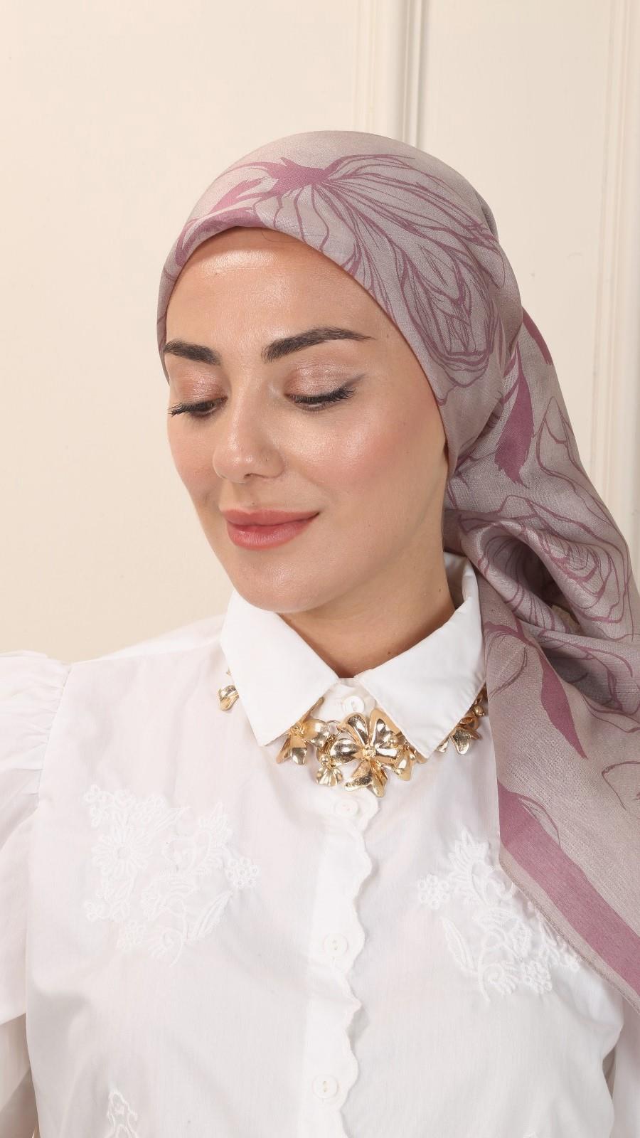 Locella Modal İpek Eşarp Pembe-4