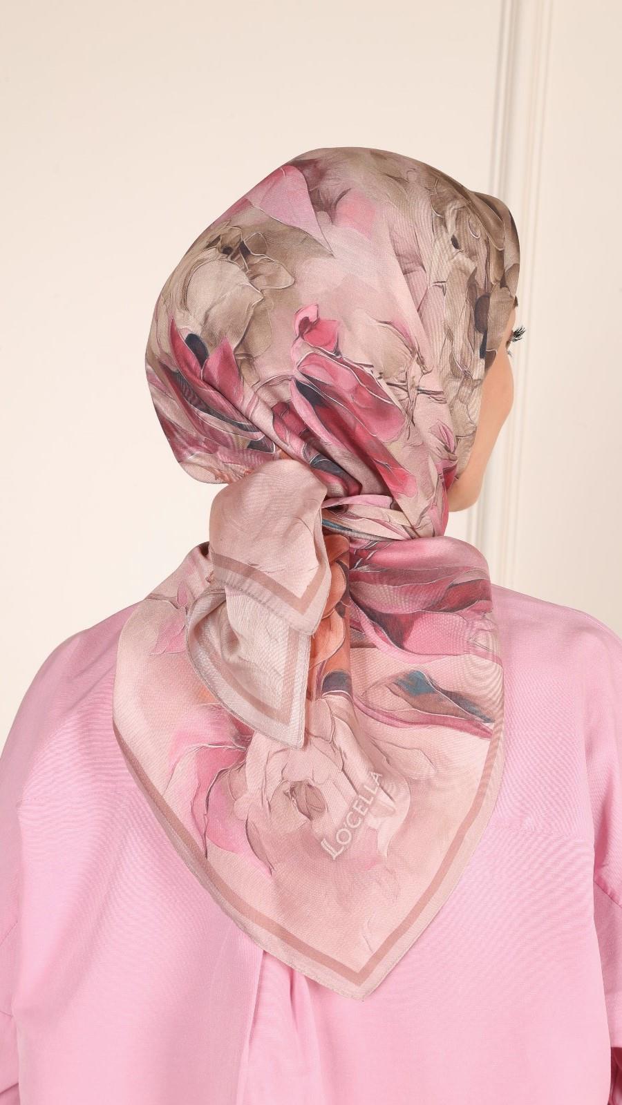 Locella Modal İpek Eşarp Pembe-10