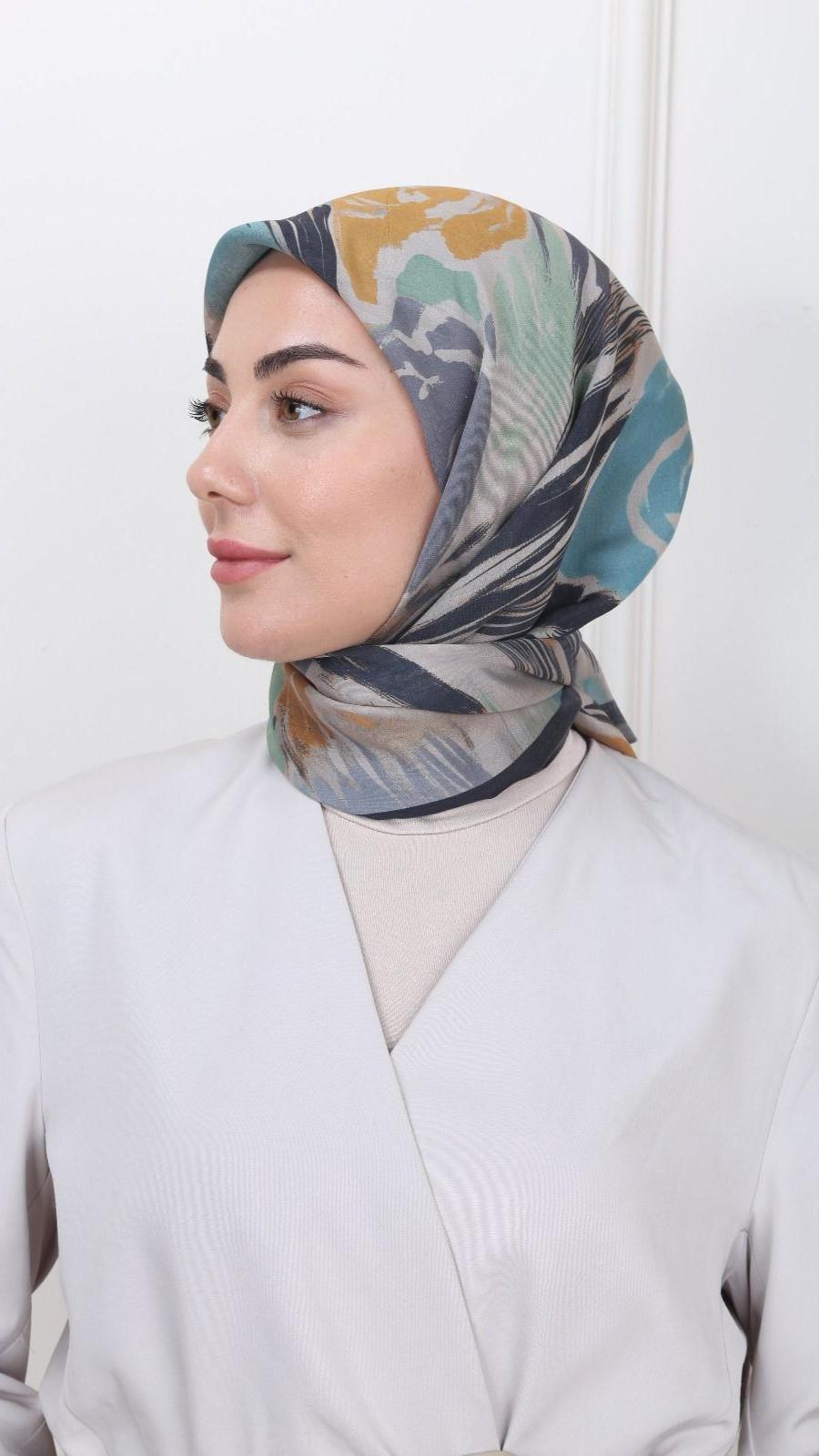 Locella Modal İpek Eşarp Siyah-9