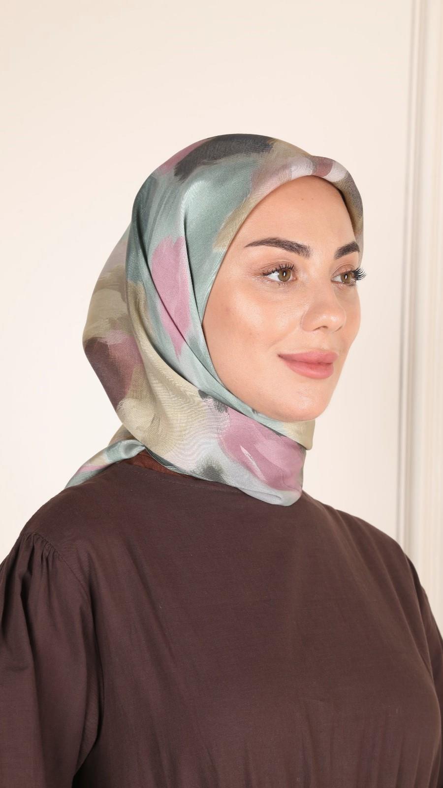 Locella Modal İpek Eşarp Mint Yeşili-3