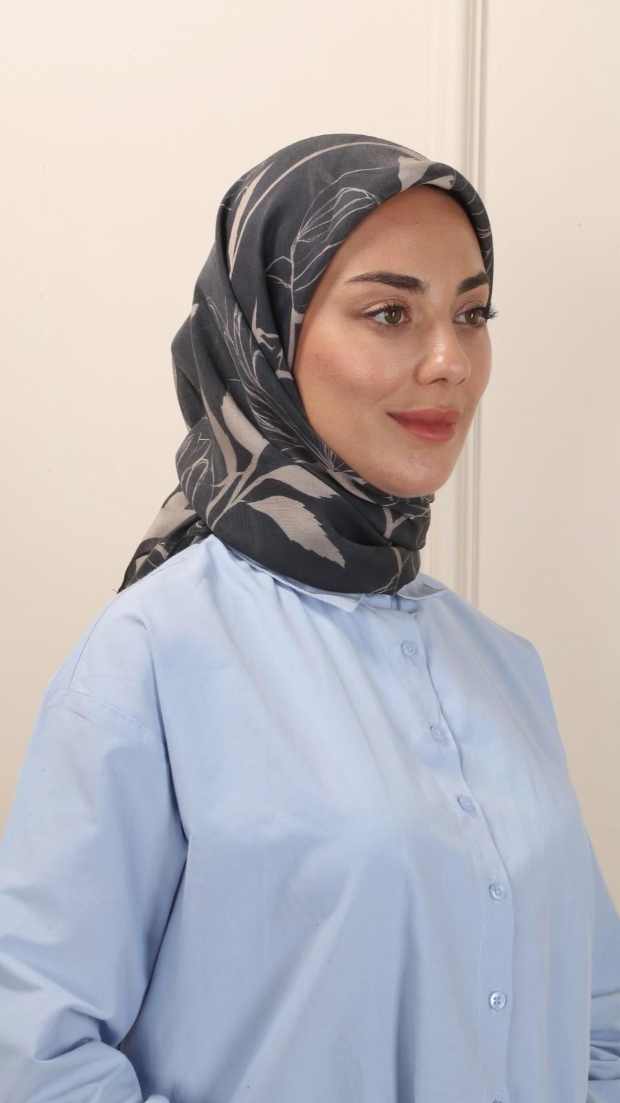 Locella Modal İpek Eşarp Siyah-3