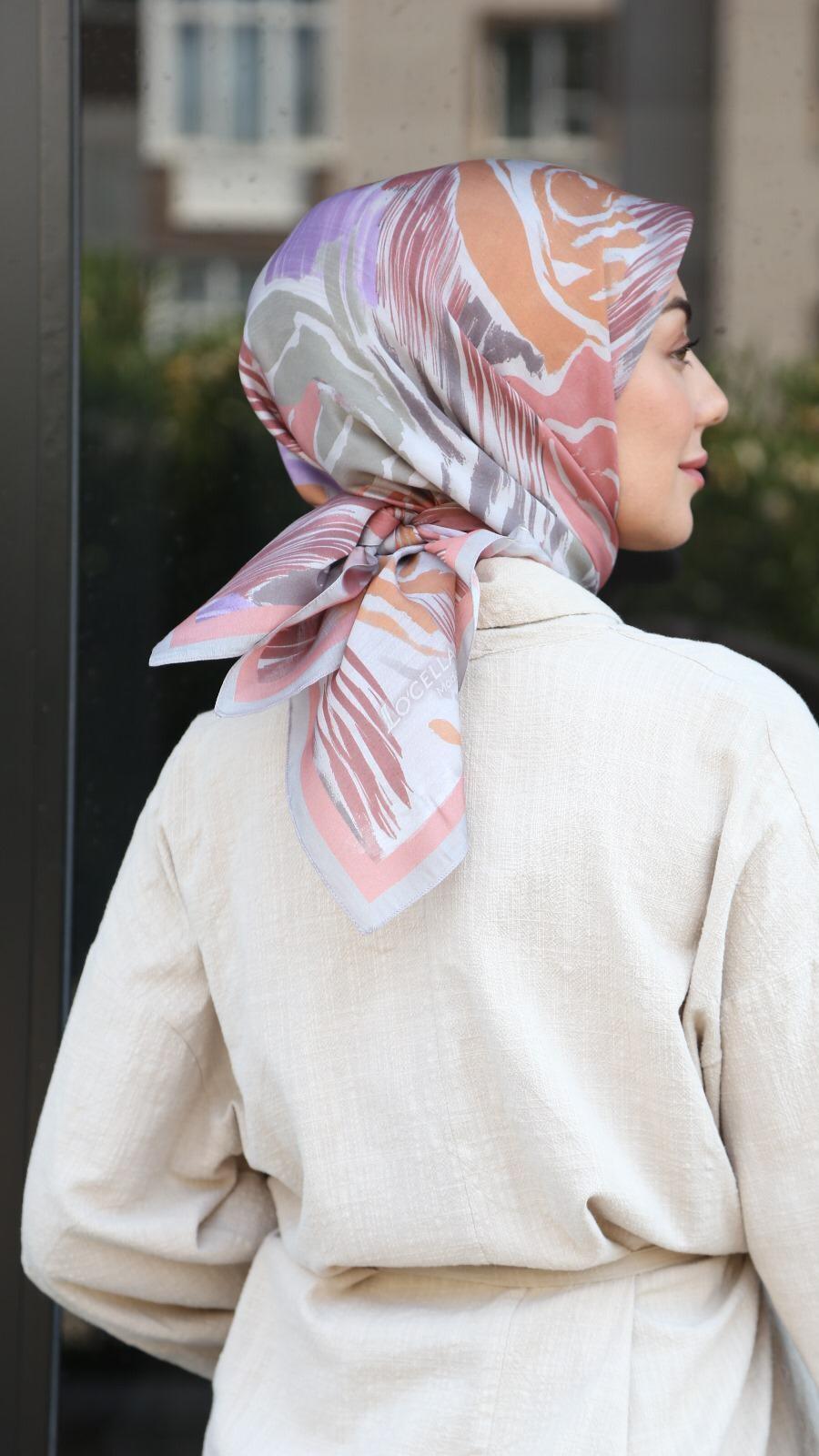 Locella Modal İpek Eşarp Pembe-10