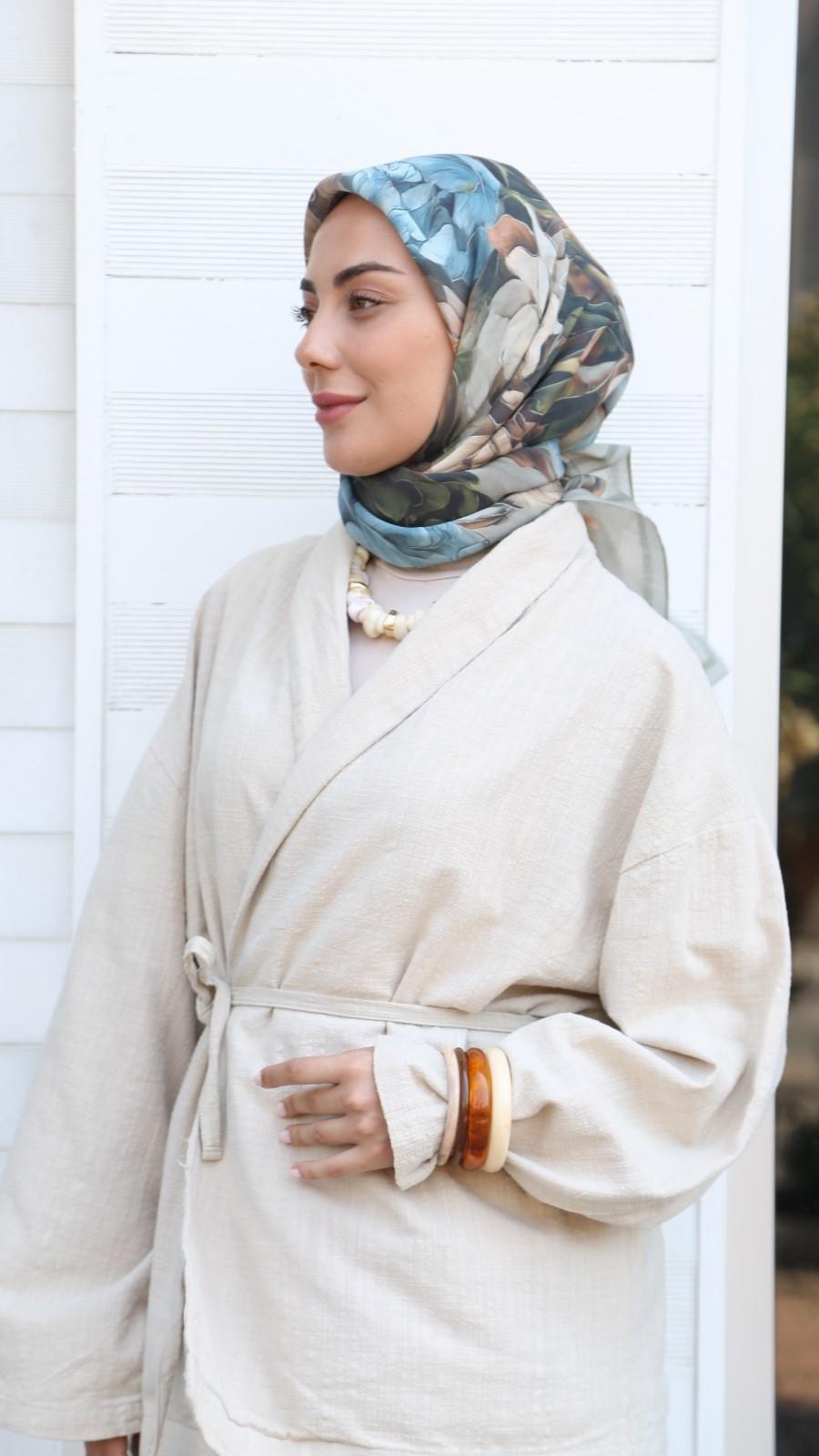 Locella Modal İpek Eşarp Mint Yeşil-14