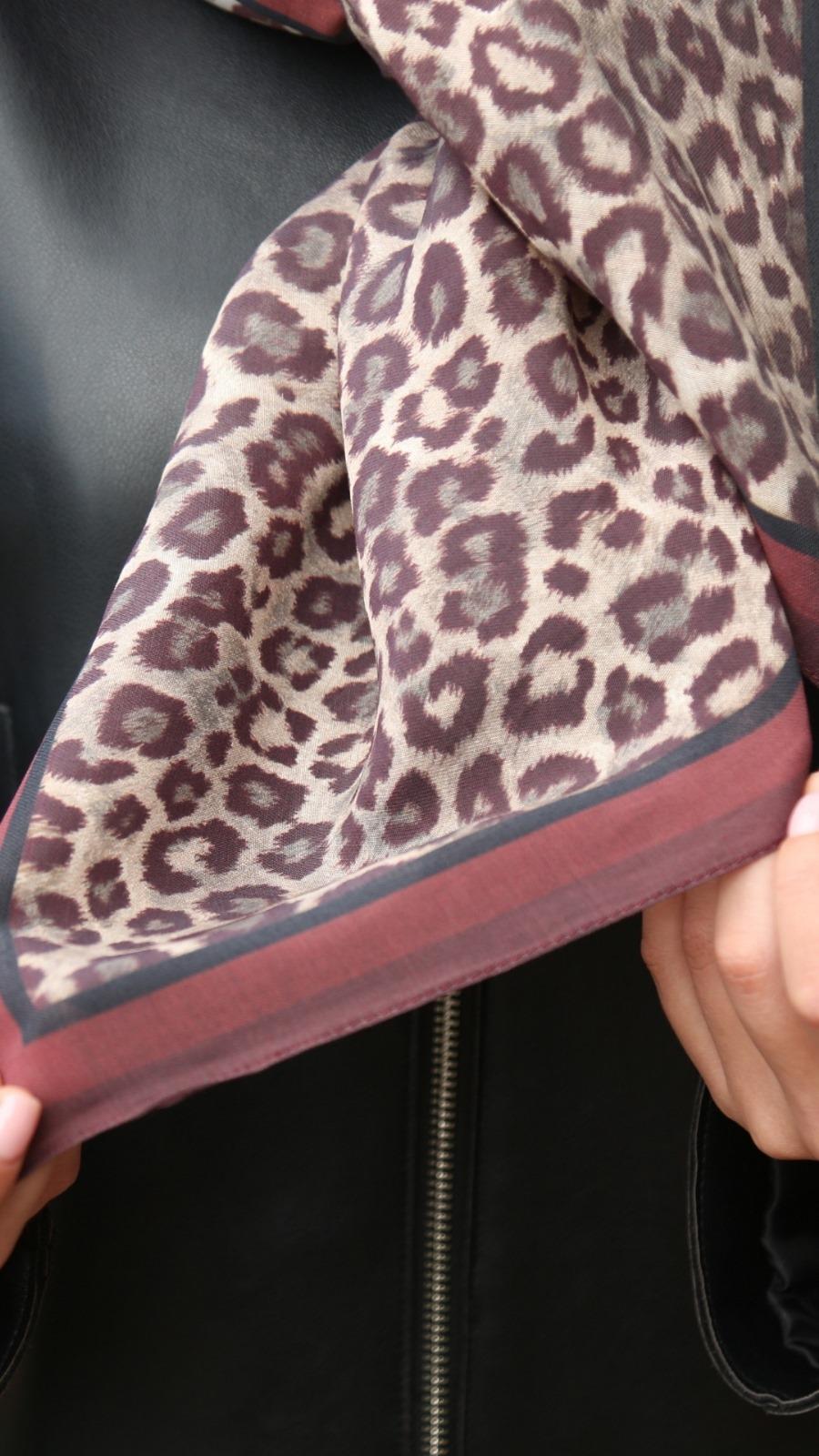 Locella Modal İpek Eşarp Bordo-7