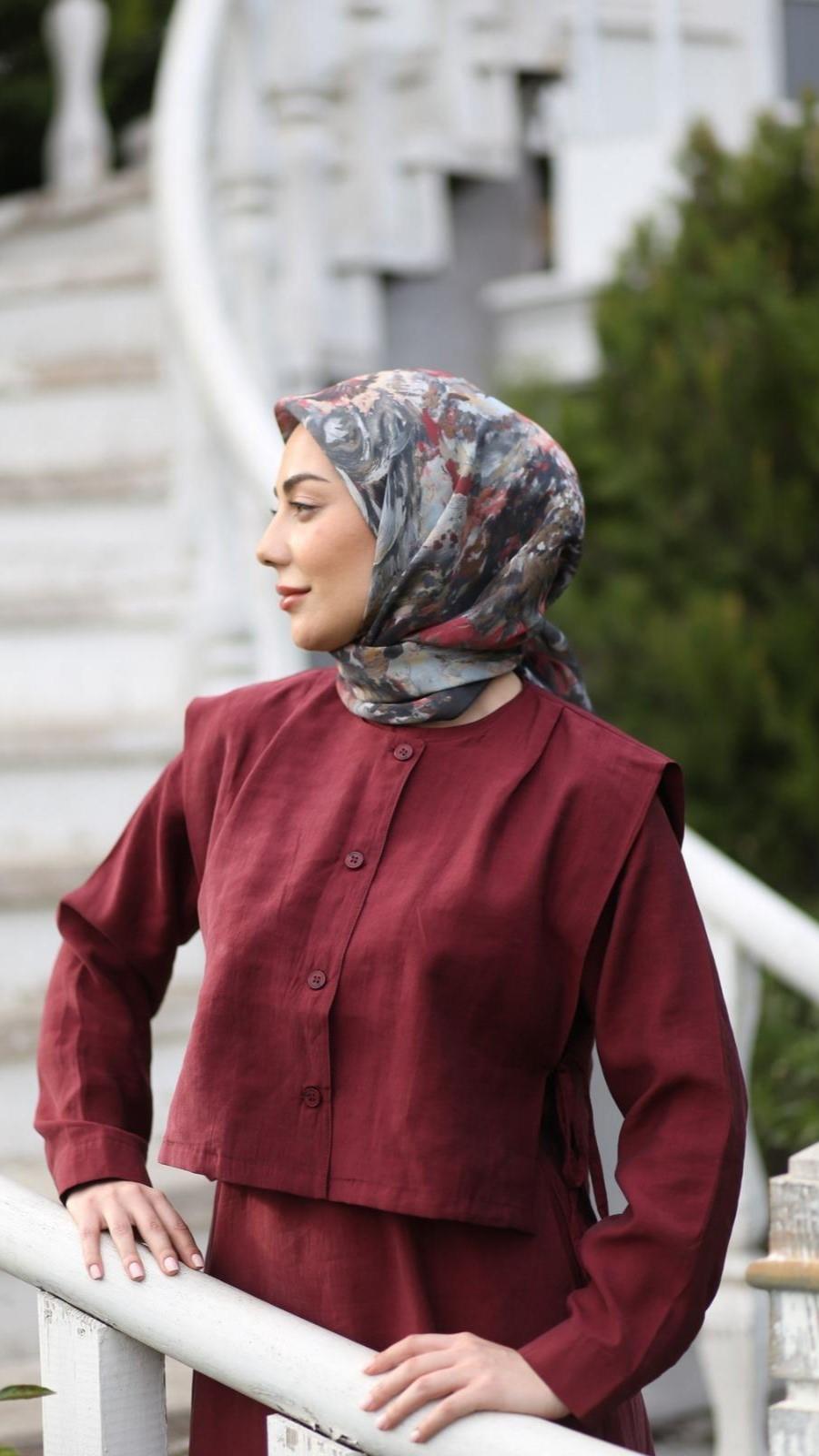 Locella Modal İpek Eşarp Siyah-8