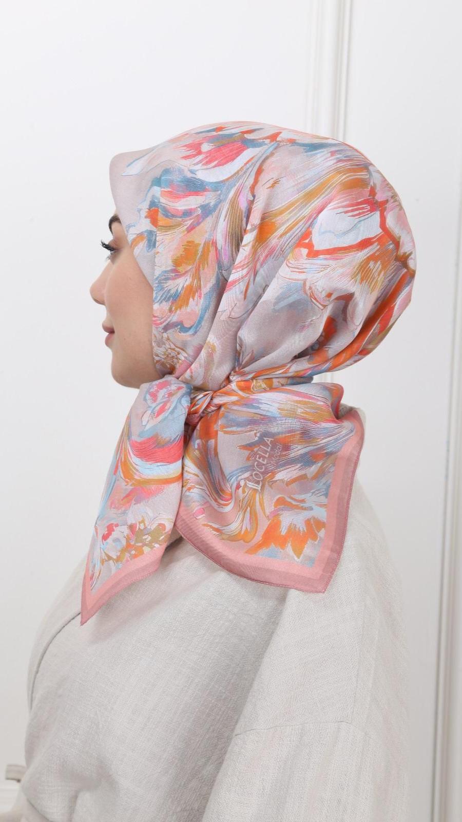 Locella Modal İpek Eşarp Pembe-6