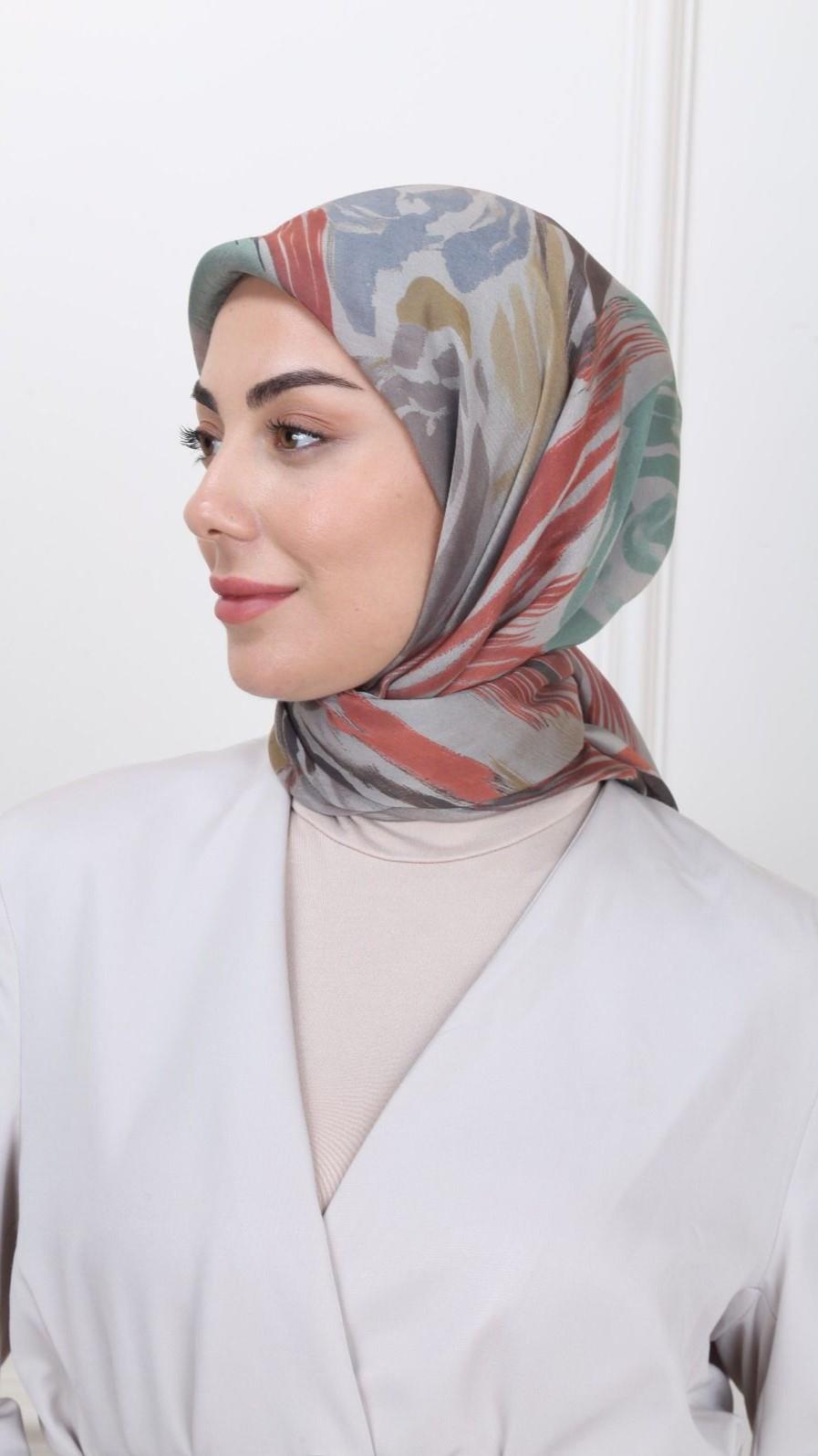 Locella Modal İpek Eşarp Vişne-3