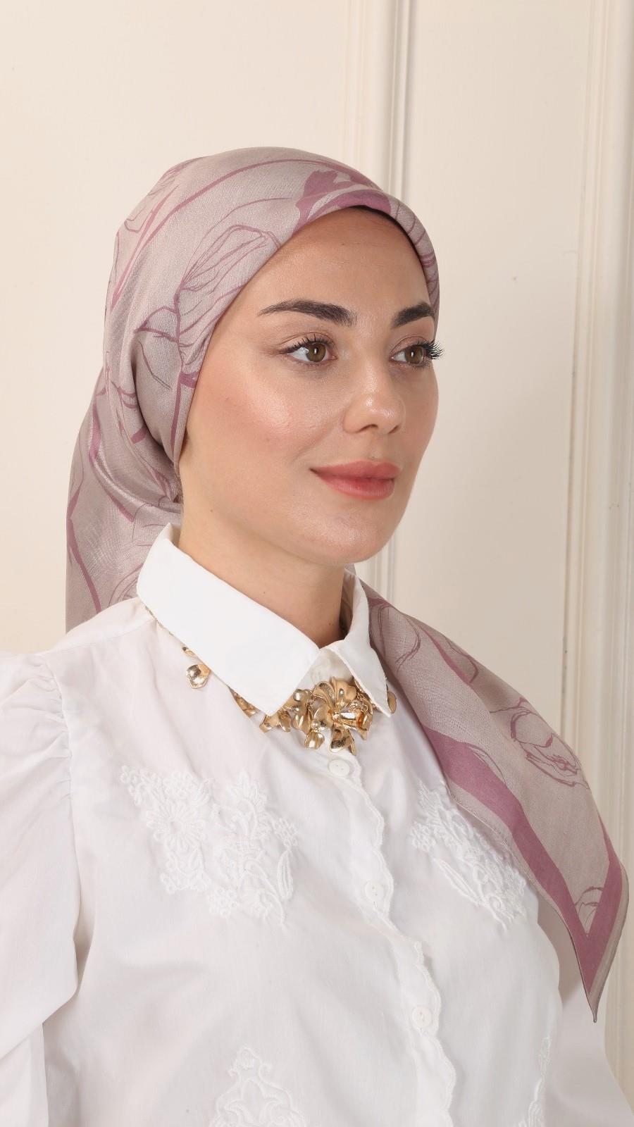 Locella Modal İpek Eşarp Pembe-4