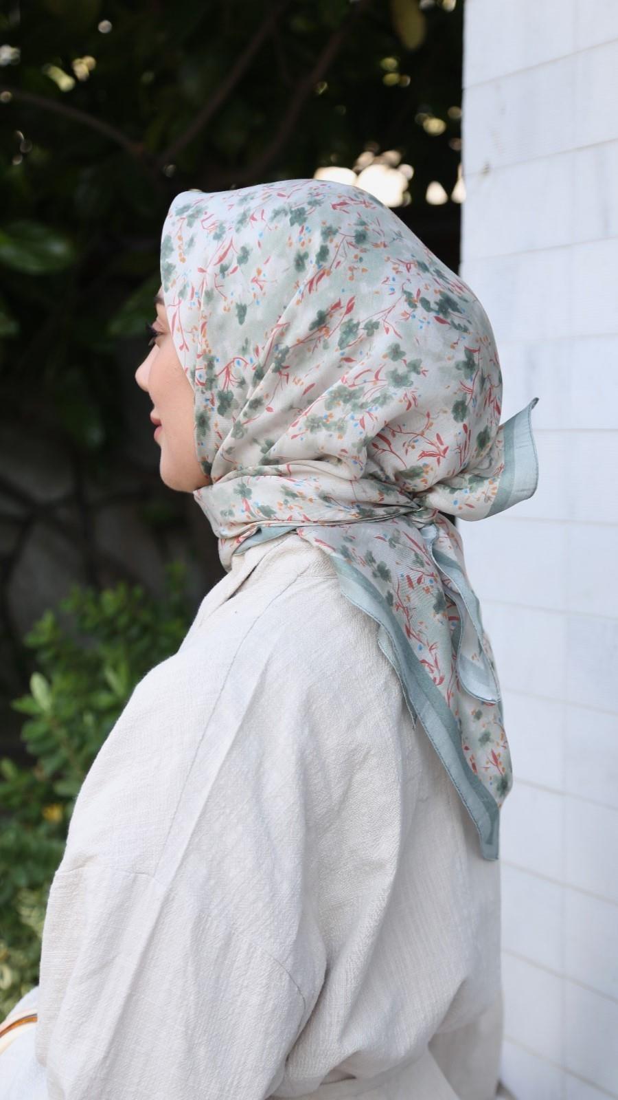 Locella Modal İpek Eşarp Su Yeşili-1