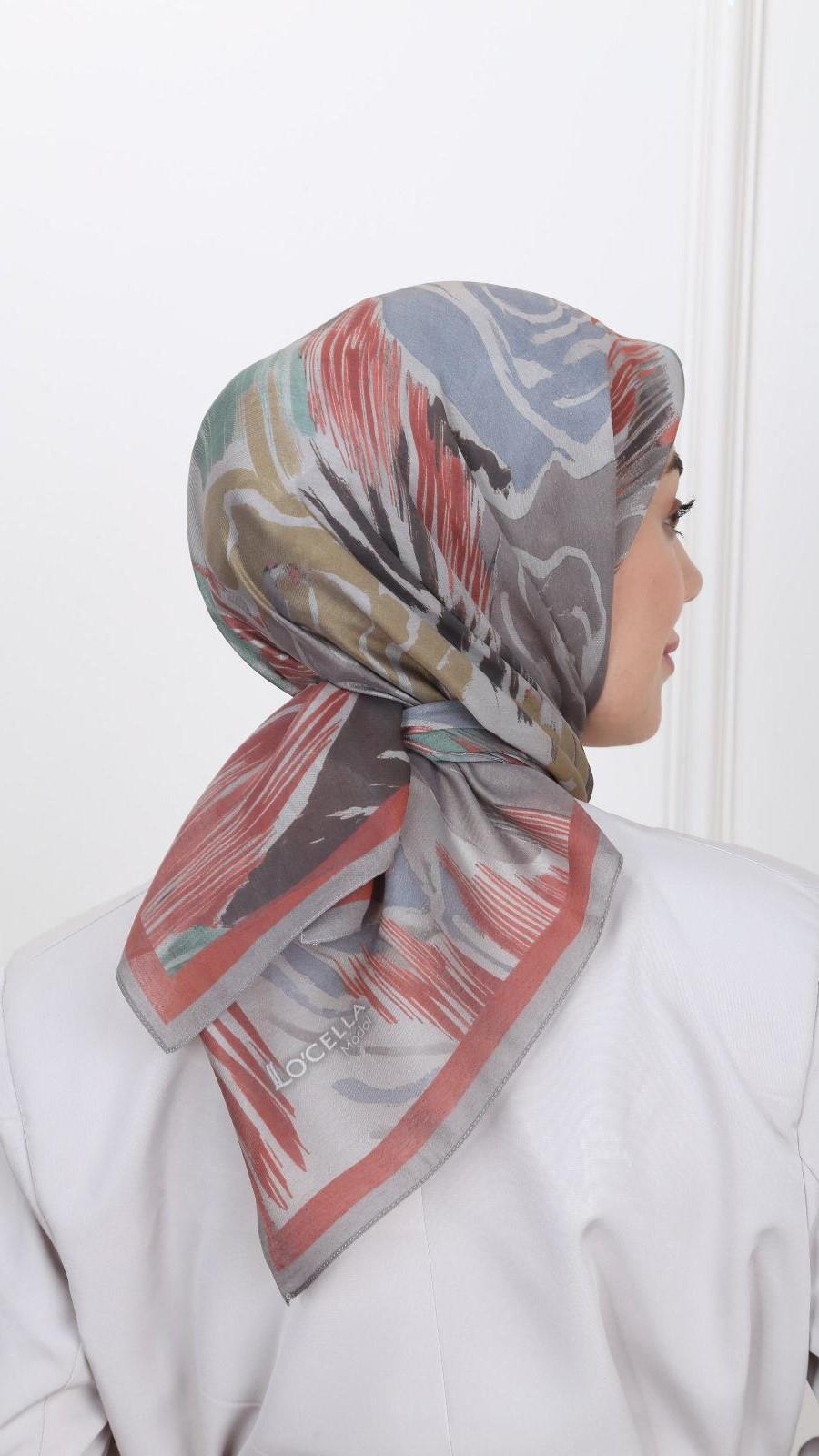 Locella Modal İpek Eşarp Vişne-3