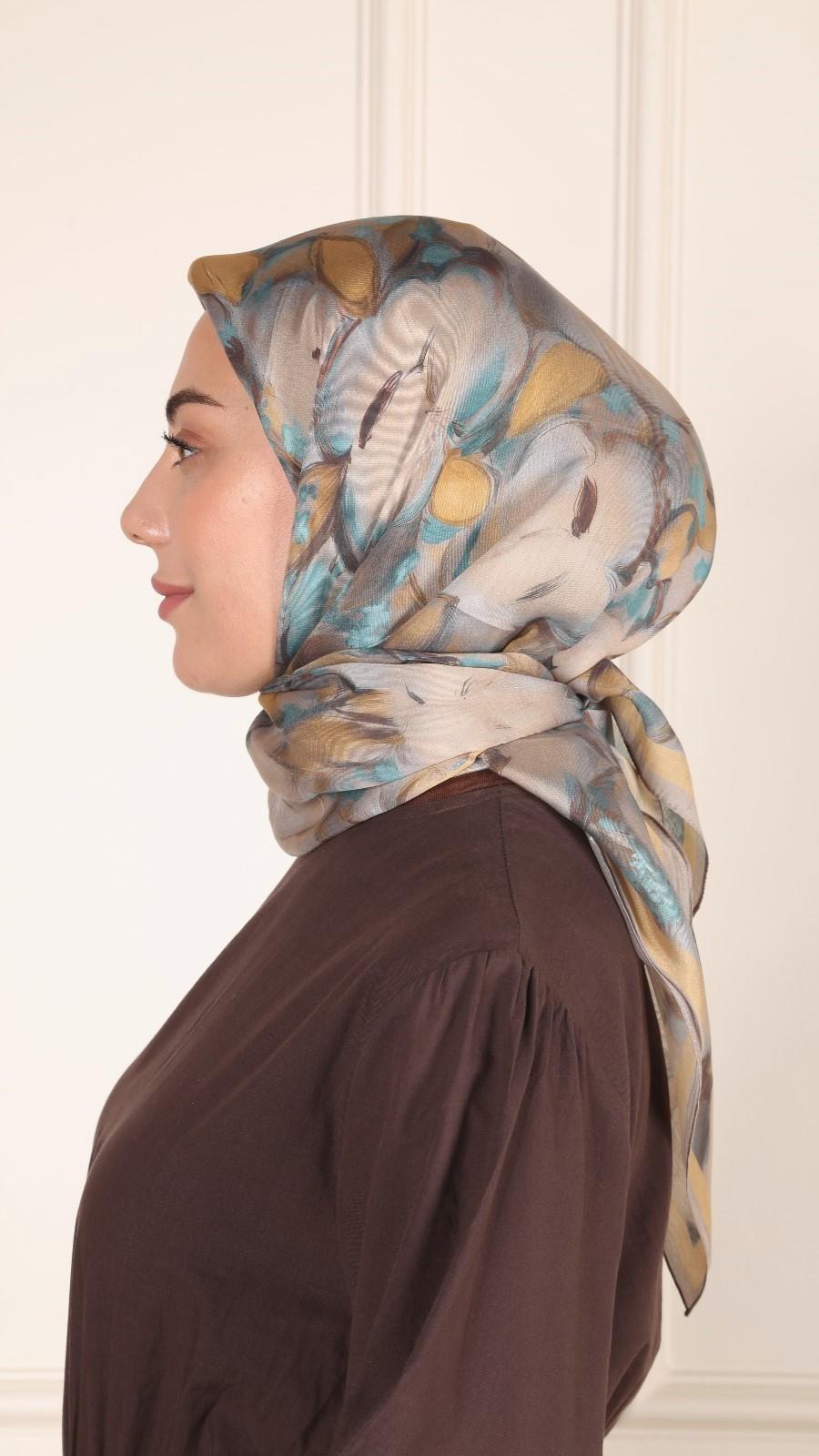 Locella Modal İpek Eşarp Bal Sarısı-1