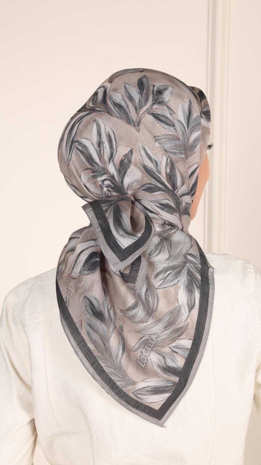 Locella Modal İpek Eşarp Vizon-6