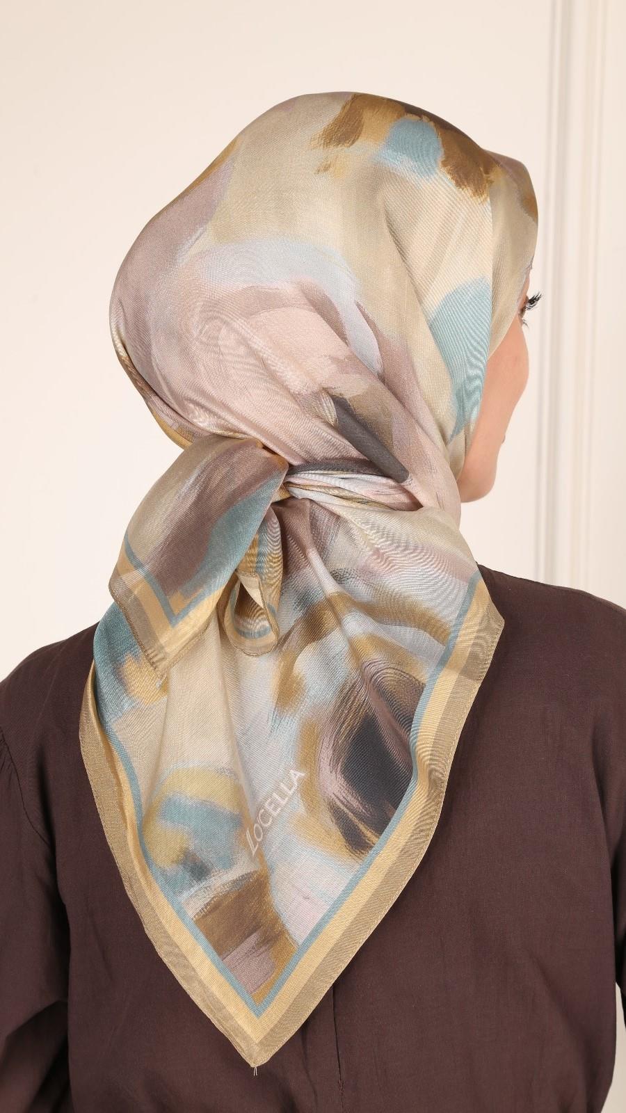 Locella Modal İpek Eşarp Sarı-2