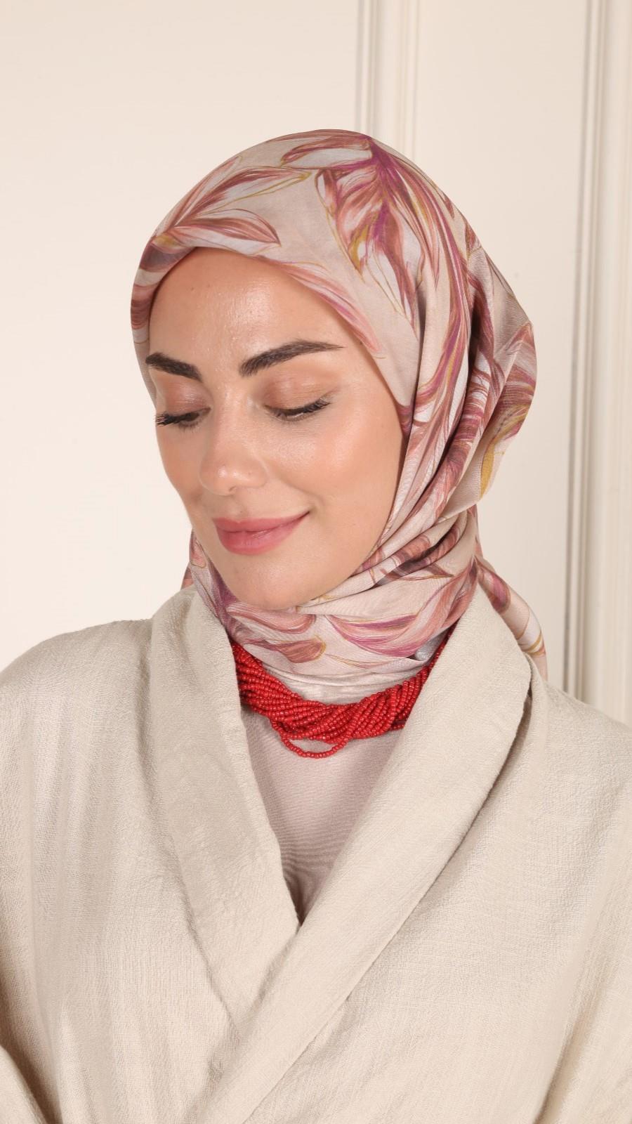 Locella Modal İpek Eşarp Somon-8