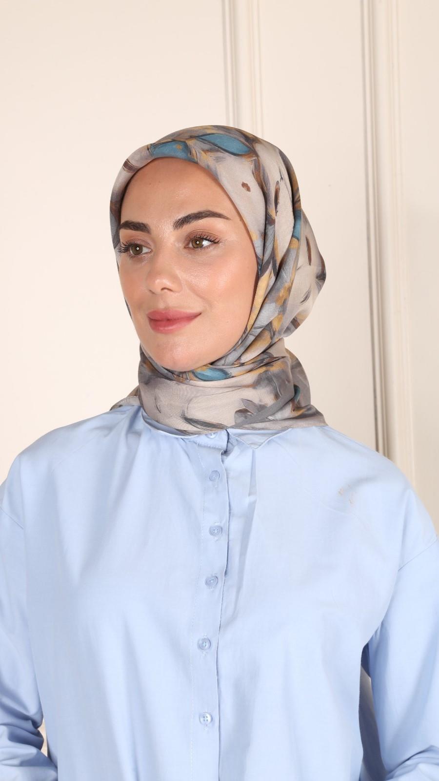 Locella Modal İpek Eşarp Taş-9