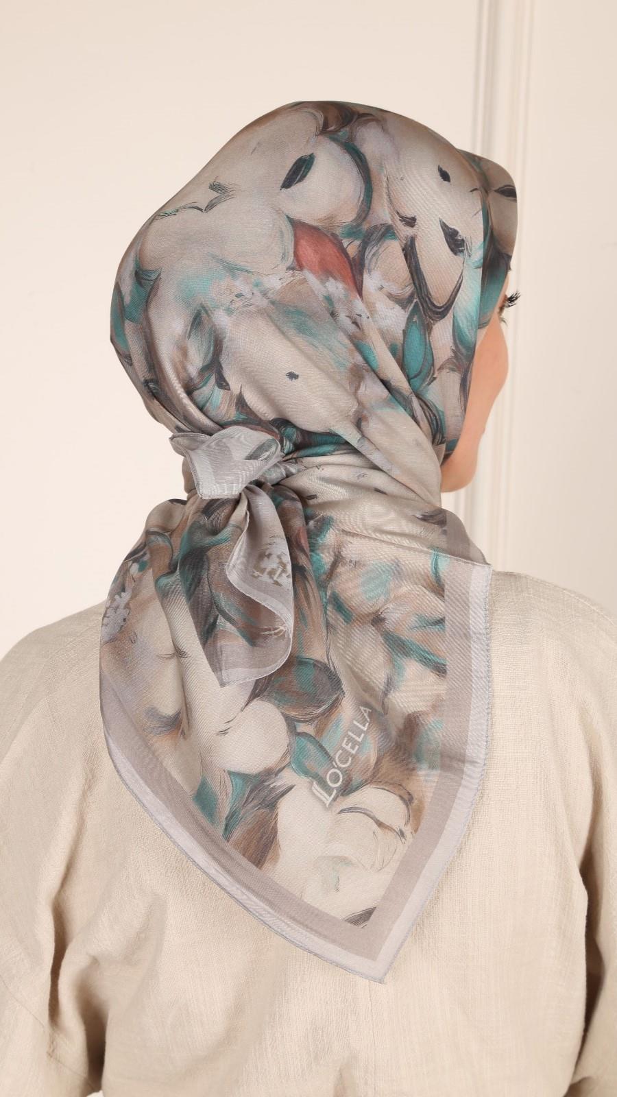 Locella Modal İpek Eşarp Vizon-7