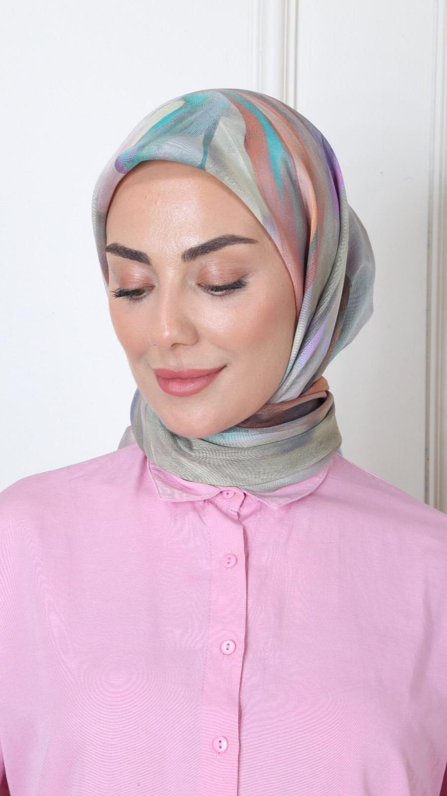 Locella Modal İpek Eşarp Mint-2