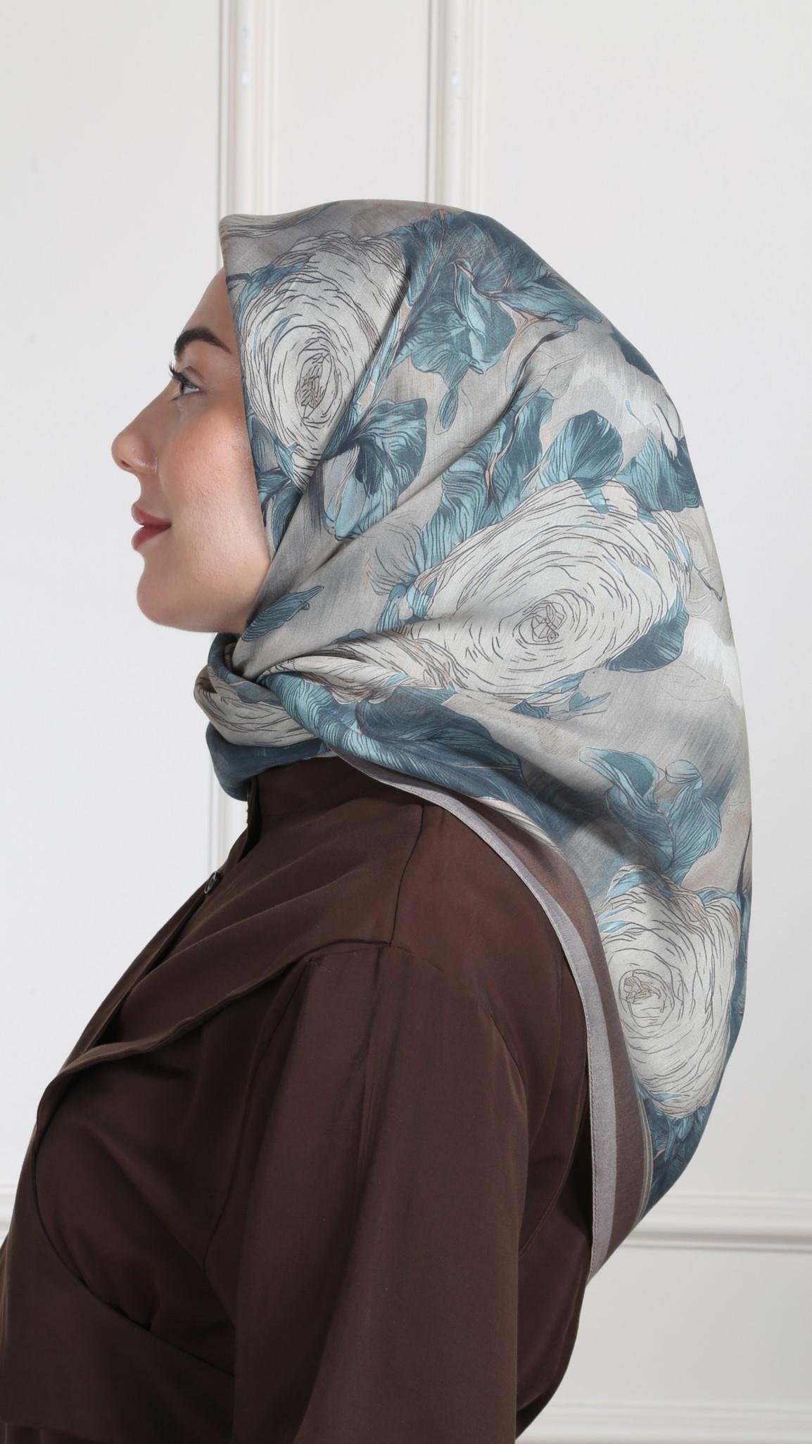 Locella Modal İpek Eşarp Kahve-1