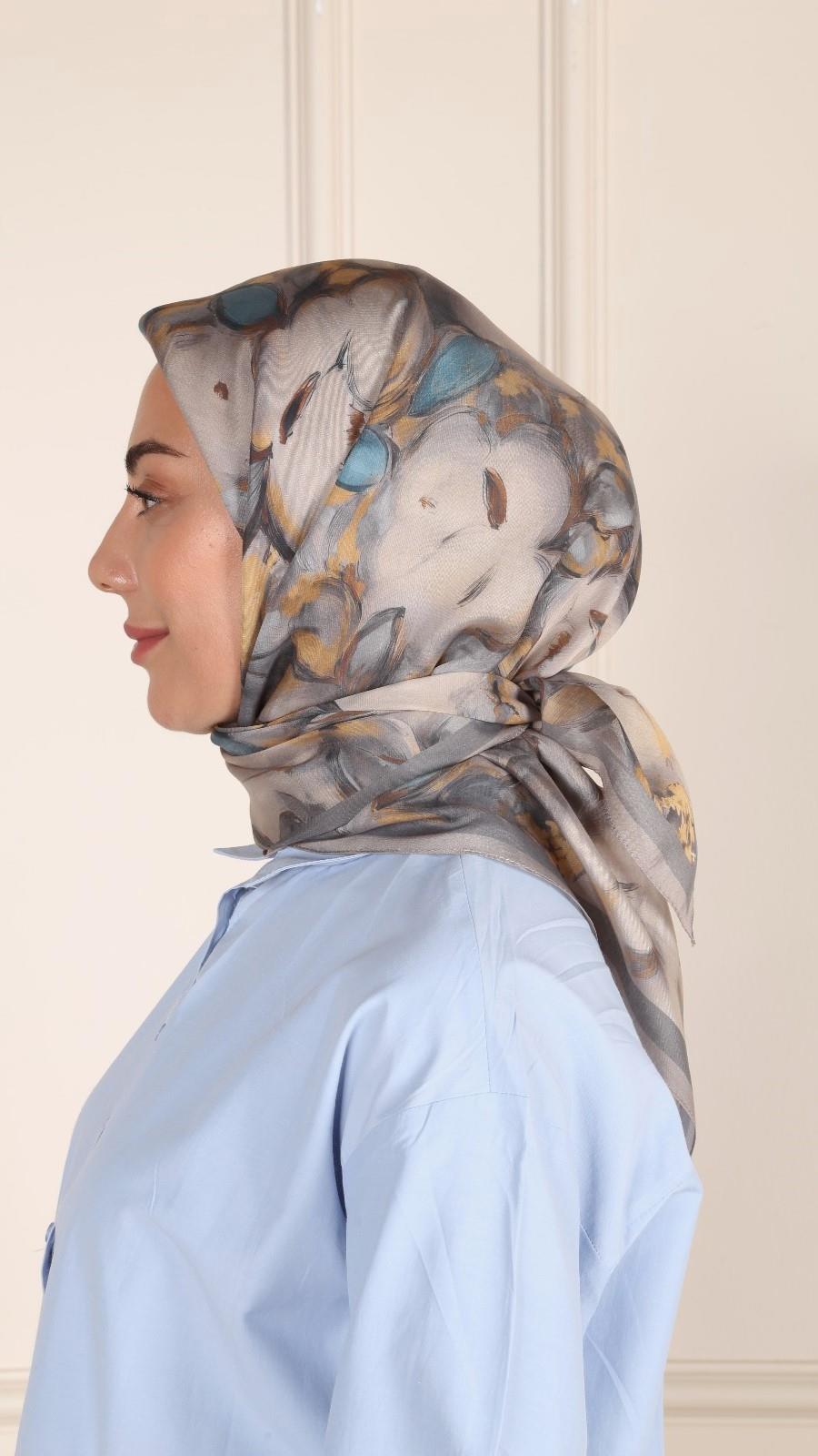 Locella Modal İpek Eşarp Taş-9
