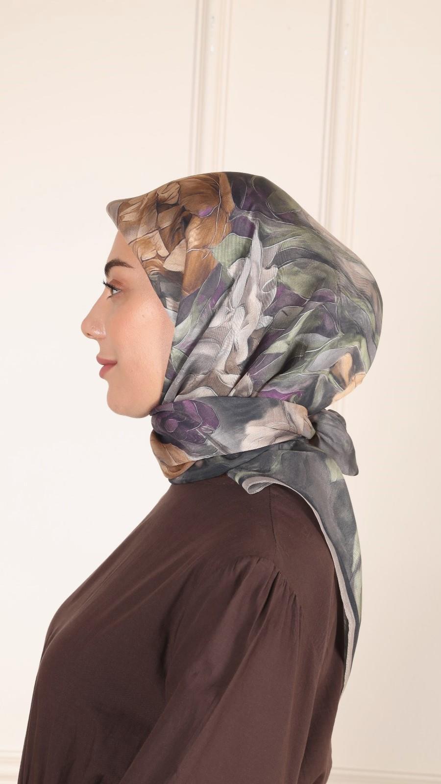 Locella Modal İpek Eşarp Siyah-1