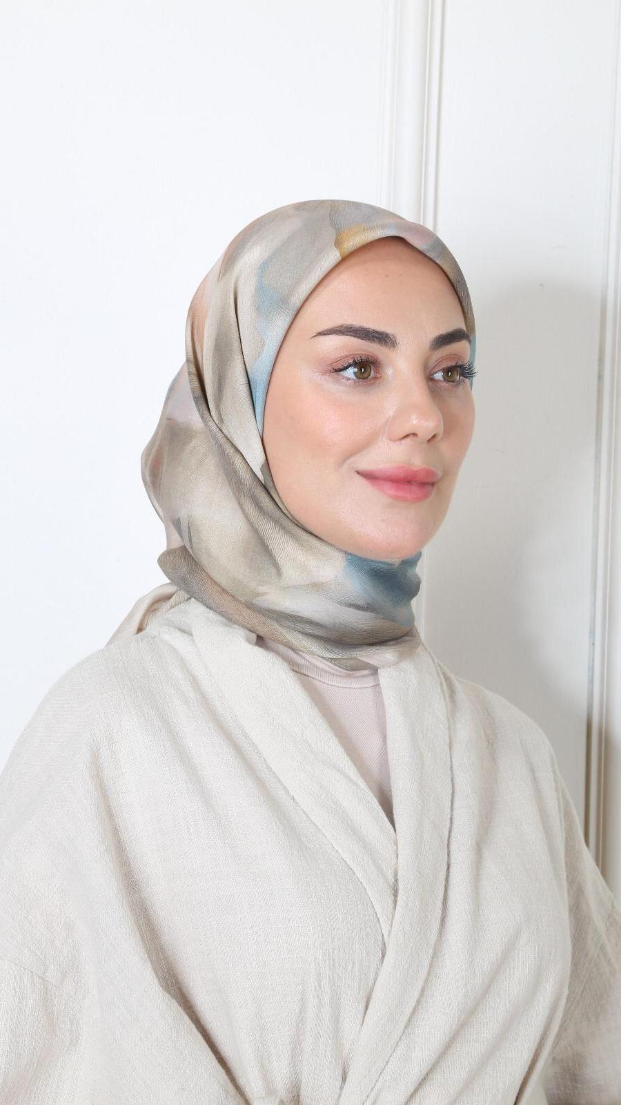 Locella Modal İpek Eşarp Yeşil-10