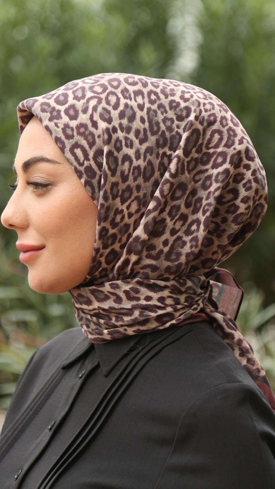 Locella Modal İpek Eşarp Bordo-7