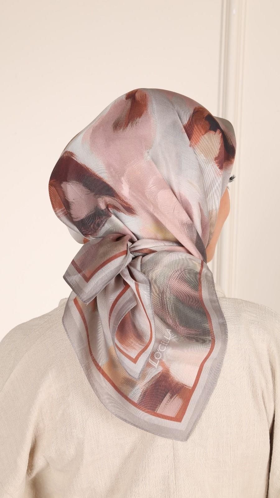 Locella Modal İpek Eşarp Açık Vizon-8