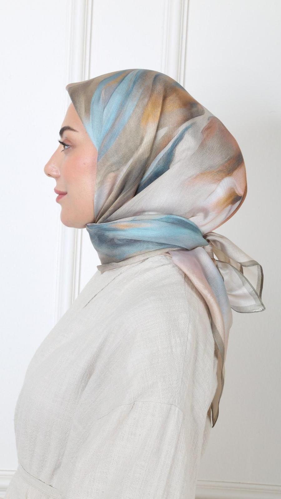 Locella Modal İpek Eşarp Yeşil-10