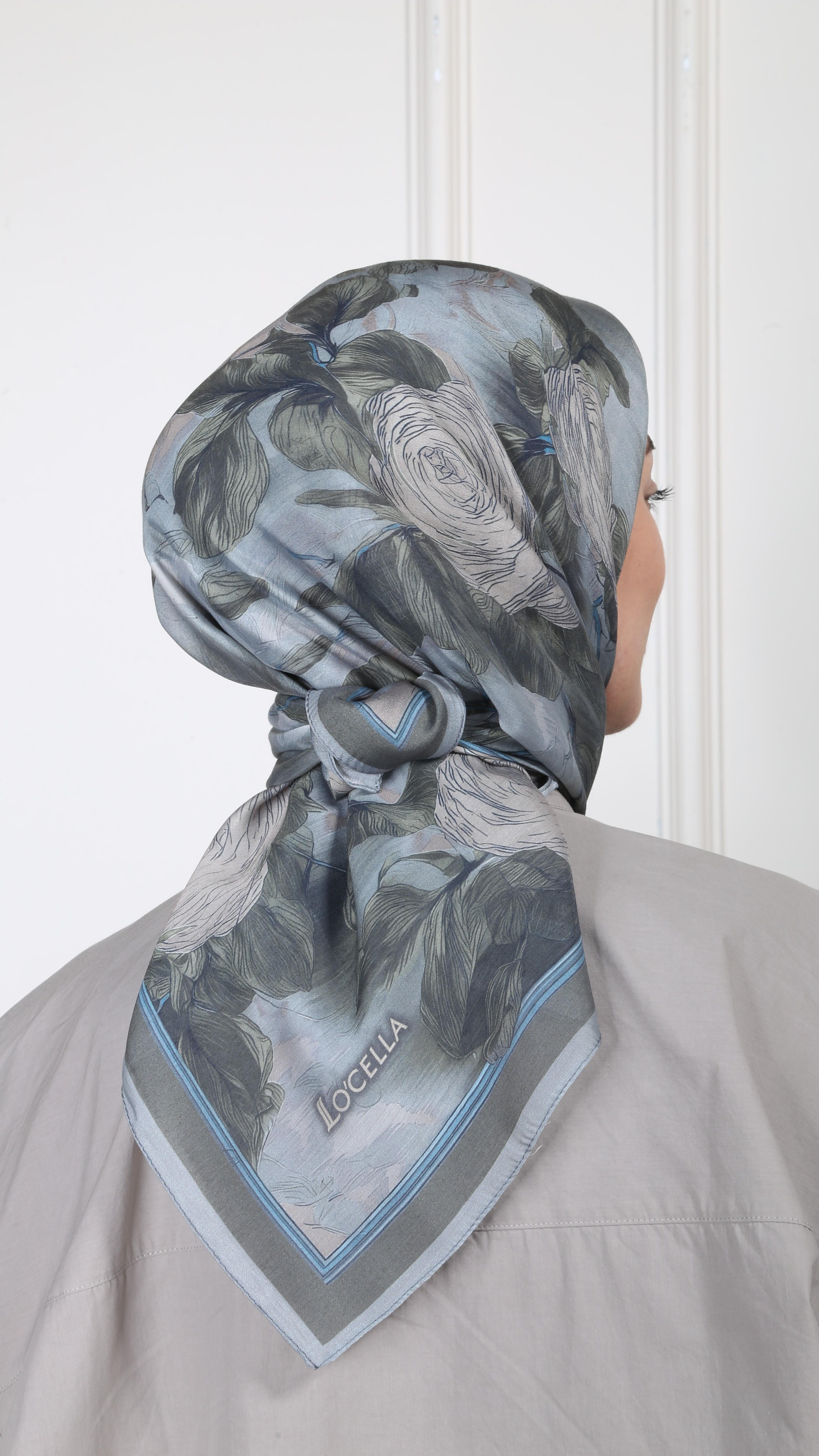 Locella Modal İpek Eşarp Yeşil-10