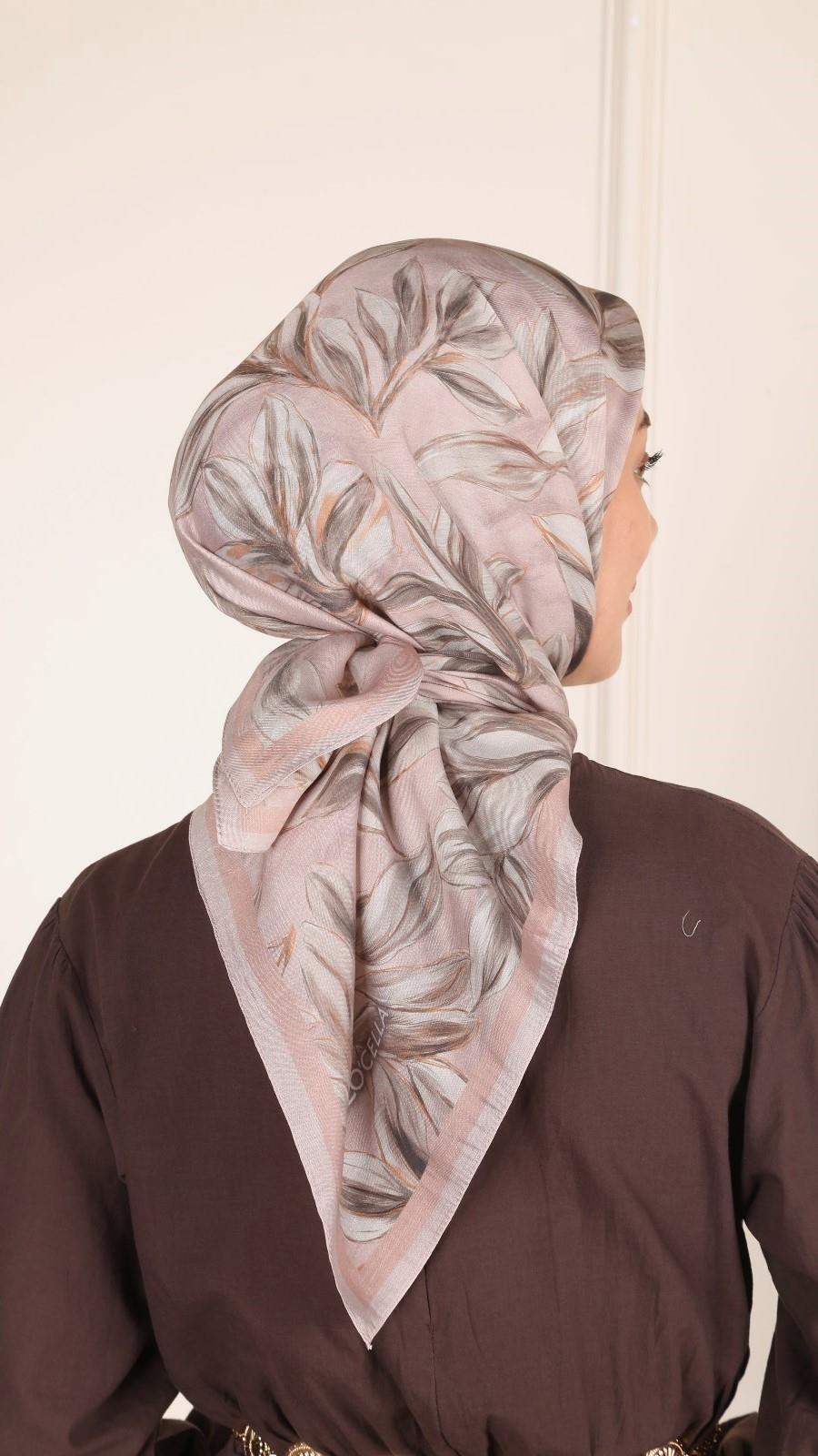Locella Modal İpek Eşarp Açık Pembe-5