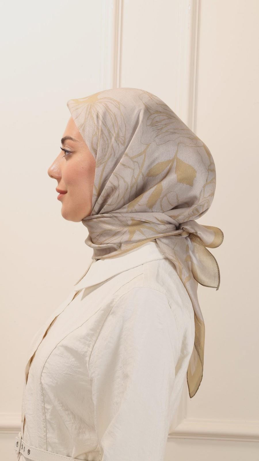 Locella Modal İpek Eşarp Sarı-11