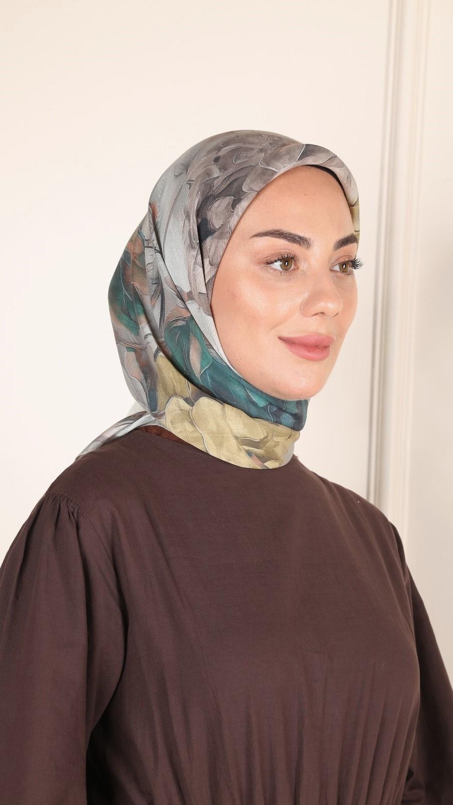 Locella Modal İpek Eşarp Zümrüt-3