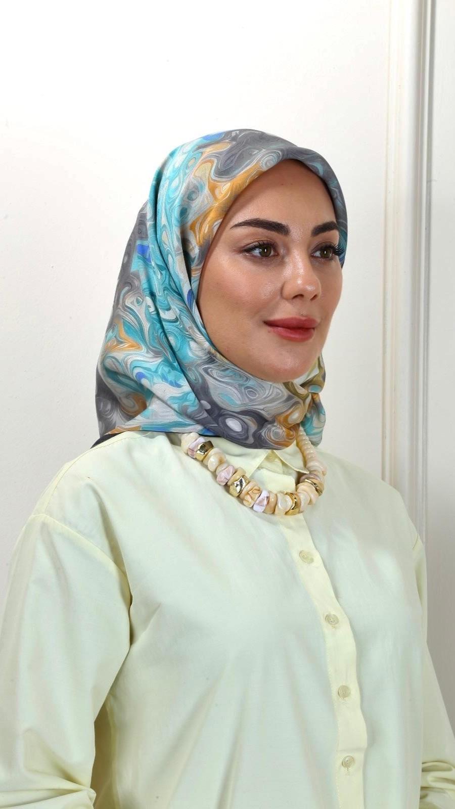 Locella Modal İpek Eşarp Siyah-3