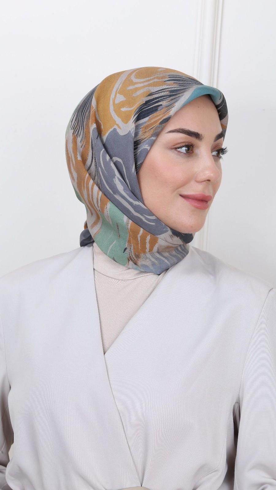 Locella Modal İpek Eşarp Siyah-9